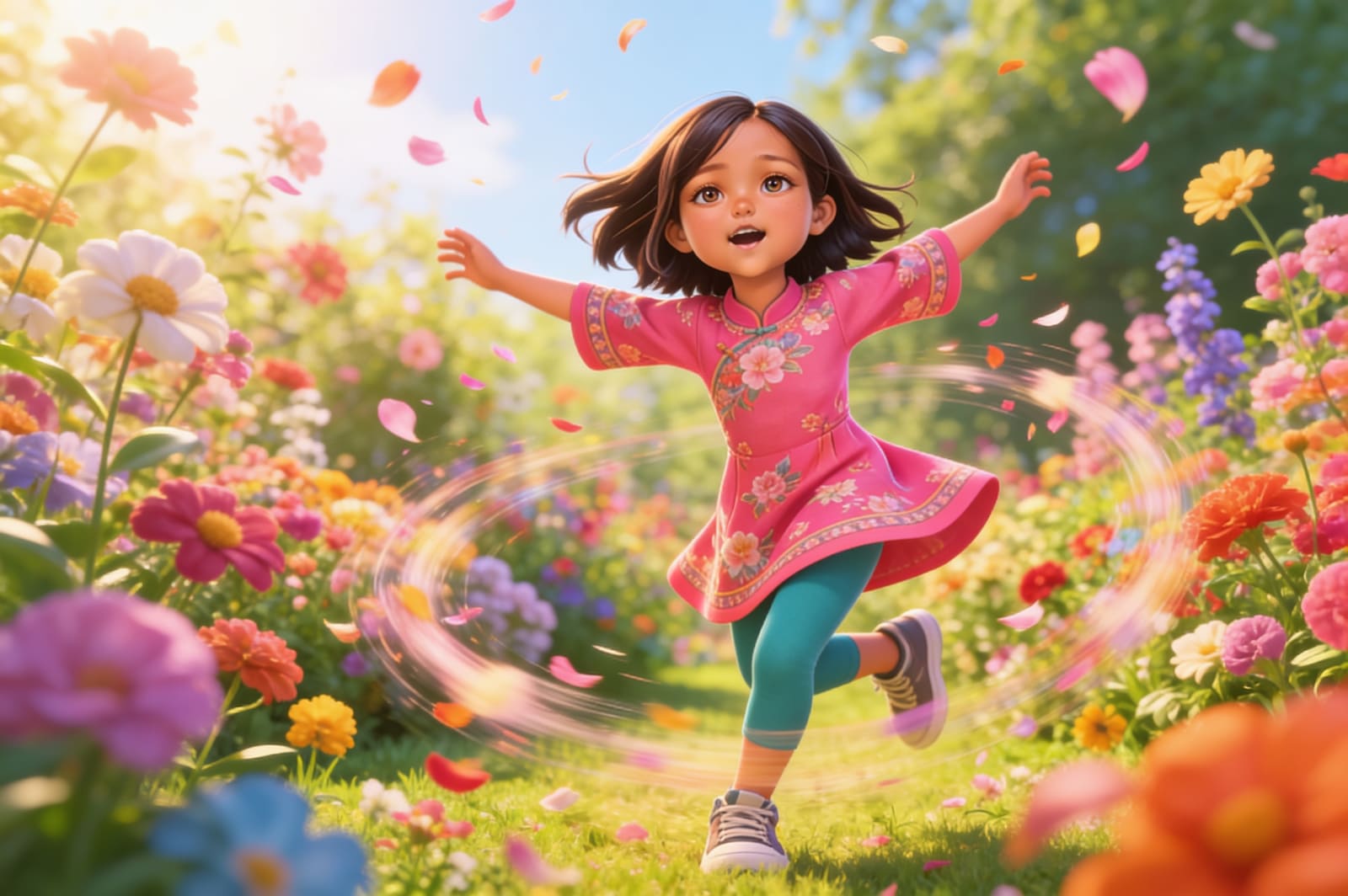 Aahana's Colorful Adventure — illustration for page 9
