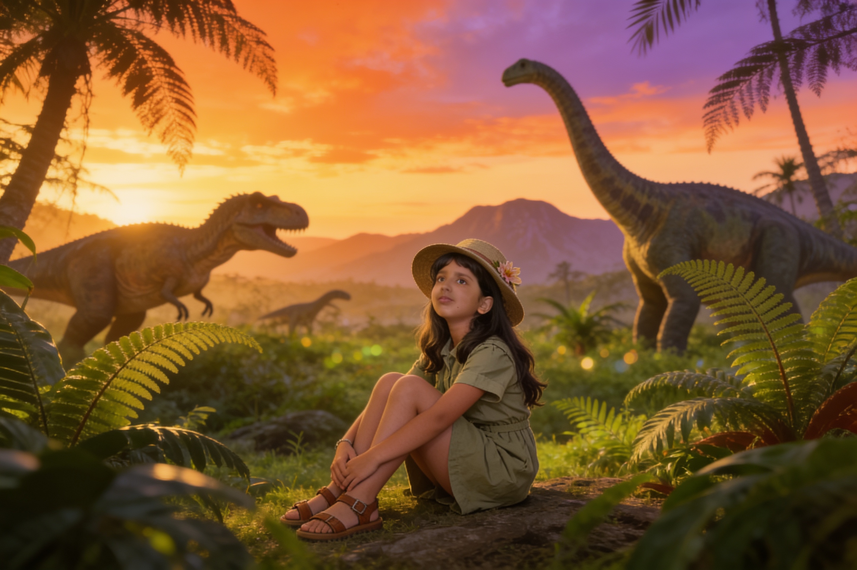 Shreya's Cretaceous Adventure — illustration for page 10
