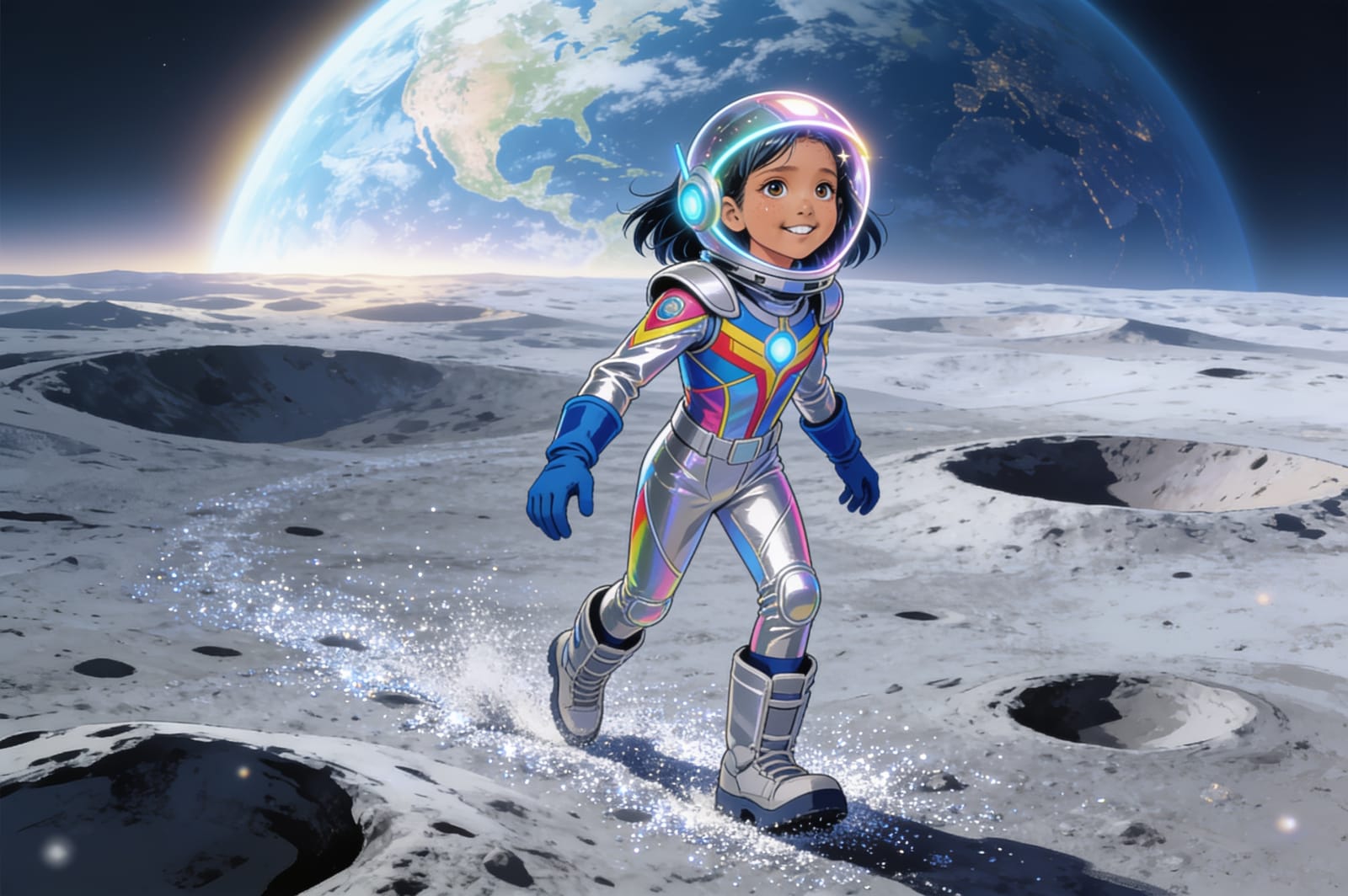 Shreya the Space Hero — illustration for page 6