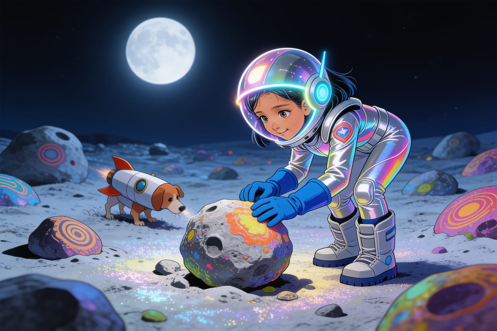 Shreya the Space Hero — illustration for page 7