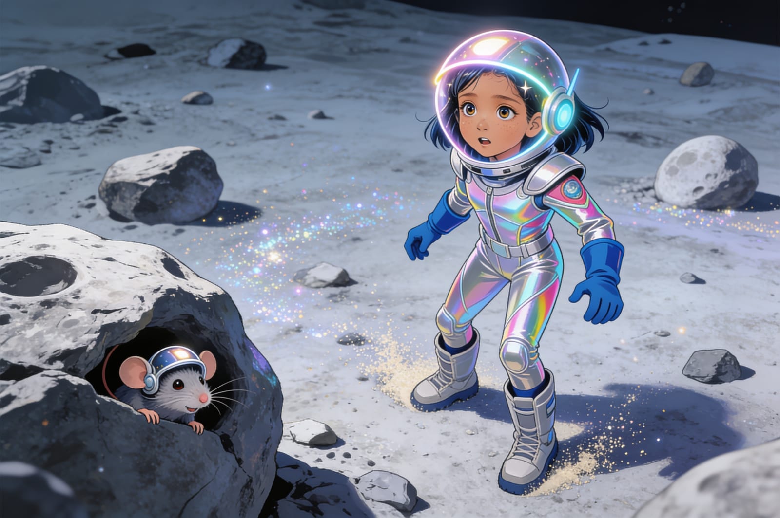 Shreya the Space Hero — illustration for page 8