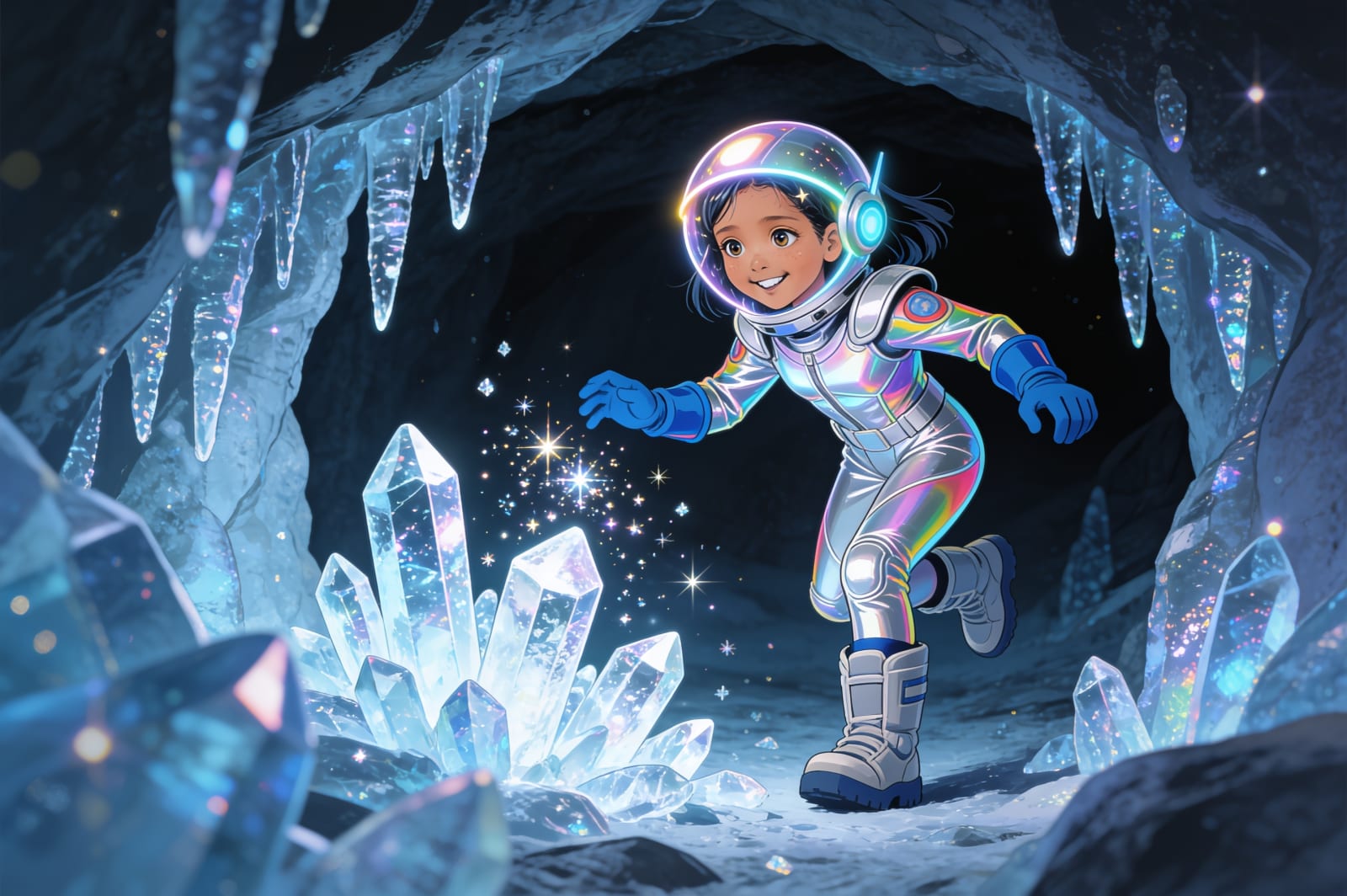 Shreya the Space Hero — illustration for page 9