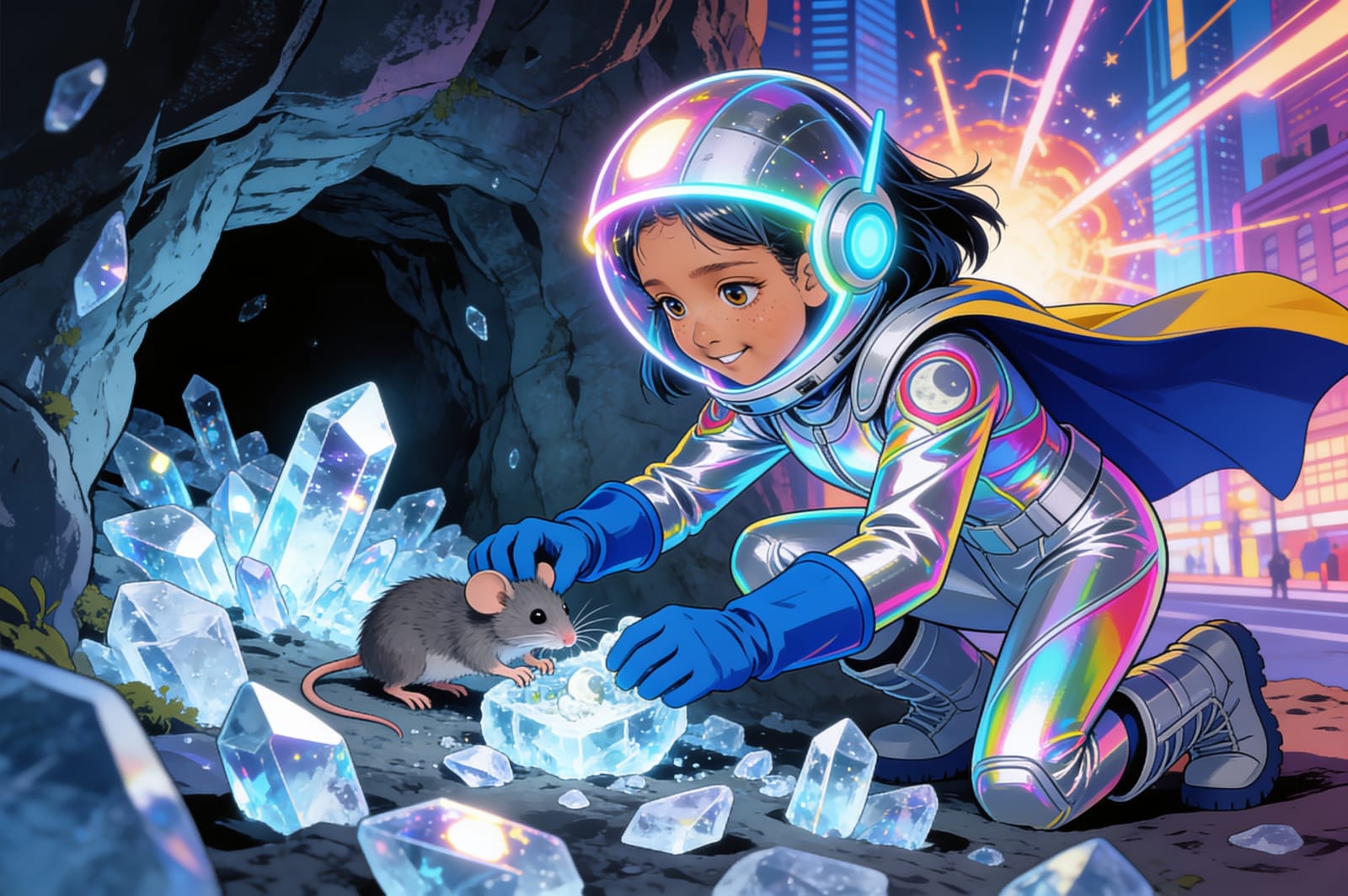 Shreya the Space Hero — illustration for page 10