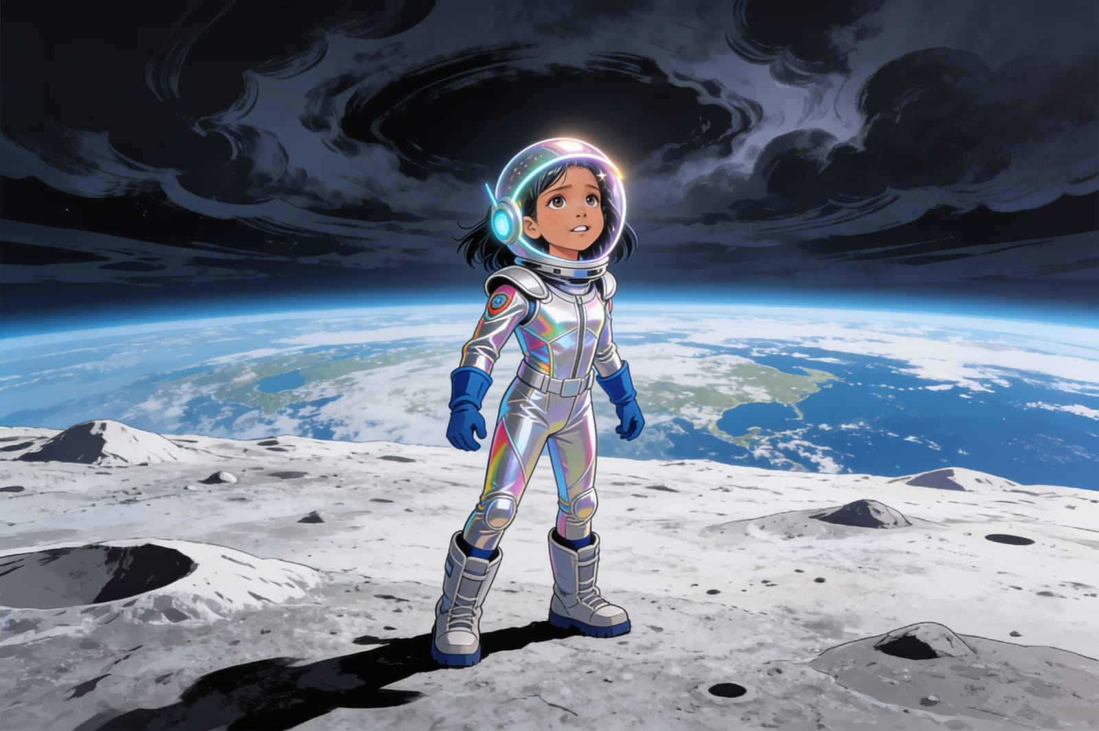 Shreya the Space Hero — illustration for page 12
