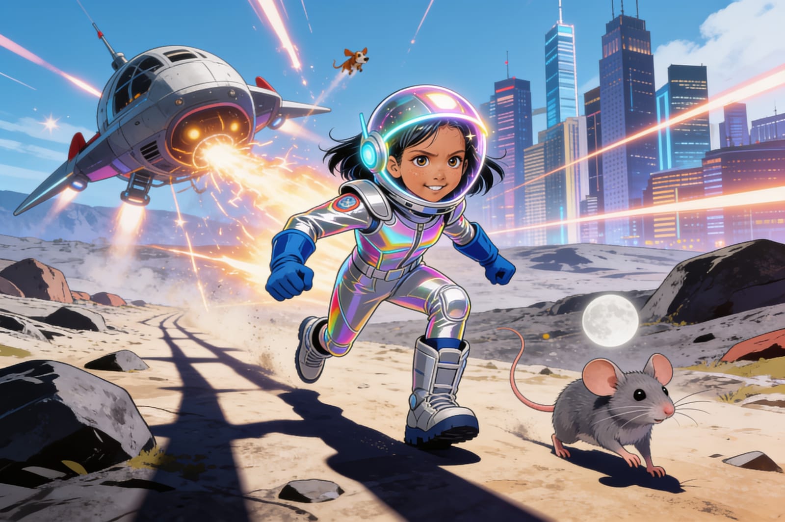 Shreya the Space Hero — illustration for page 13