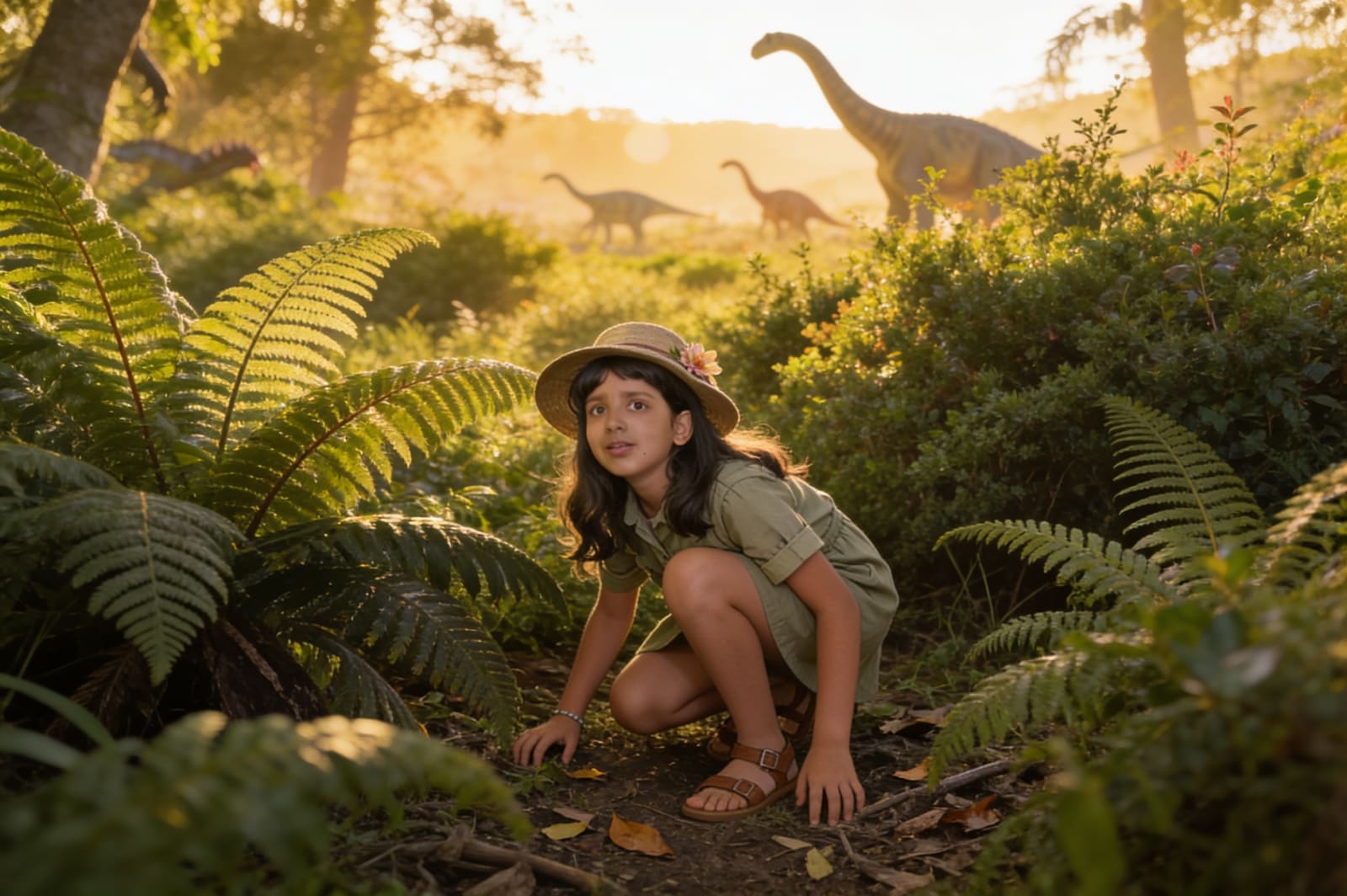Shreya's Cretaceous Adventure — illustration for page 2