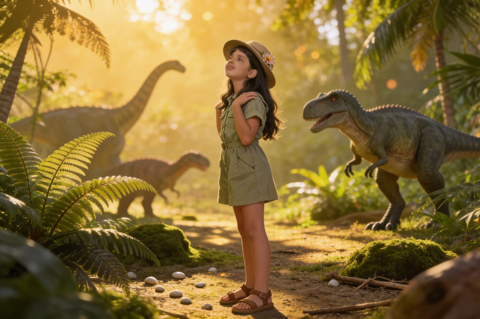 Shreya's Cretaceous Adventure — illustration for page 4