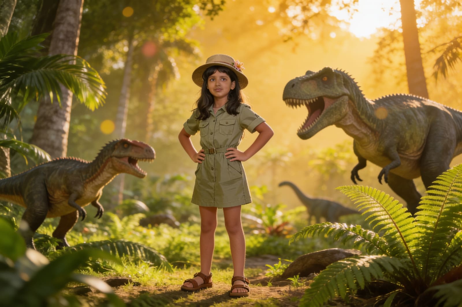 Shreya's Cretaceous Adventure — illustration for page 5