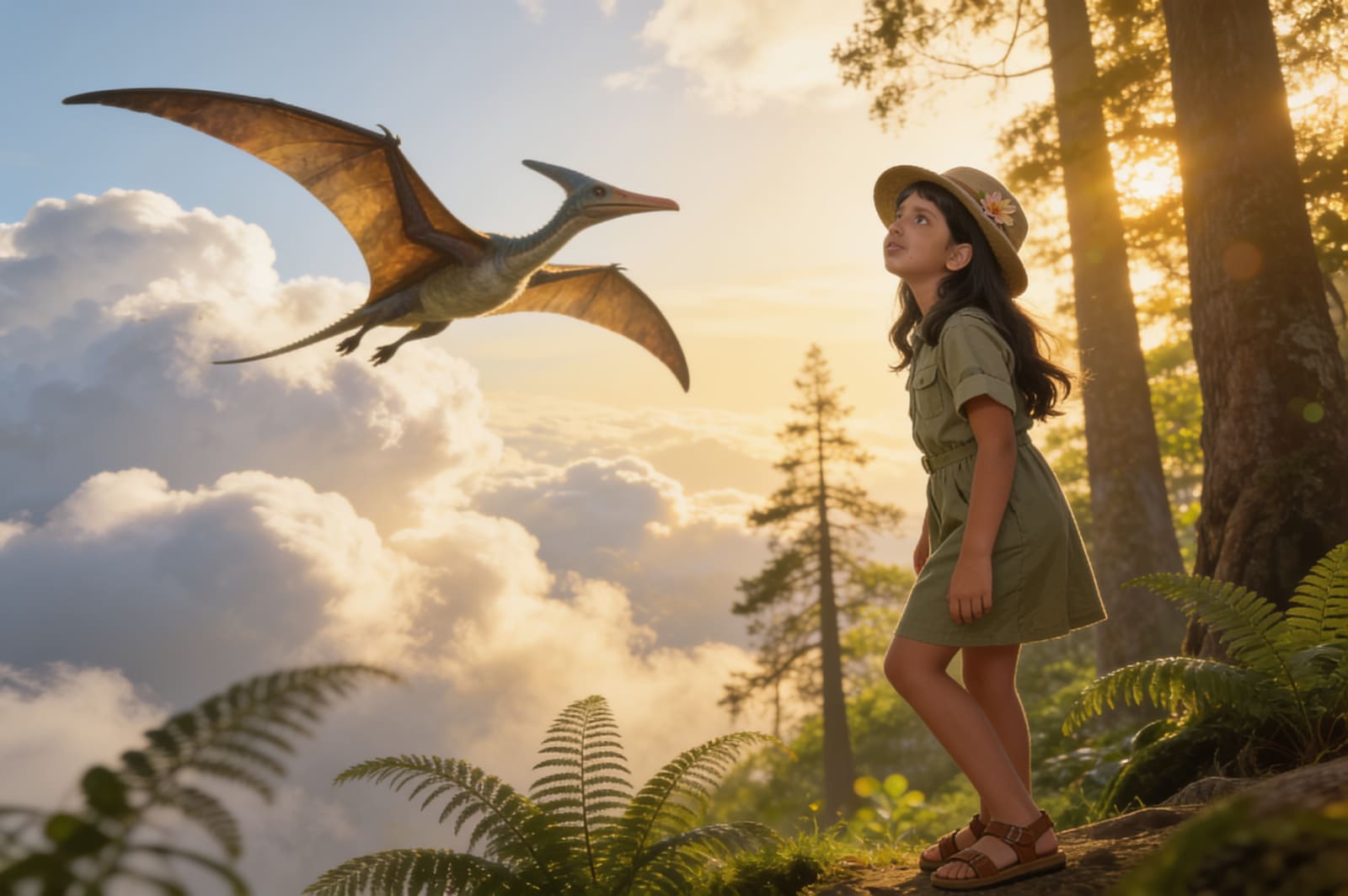 Shreya's Cretaceous Adventure — illustration for page 7