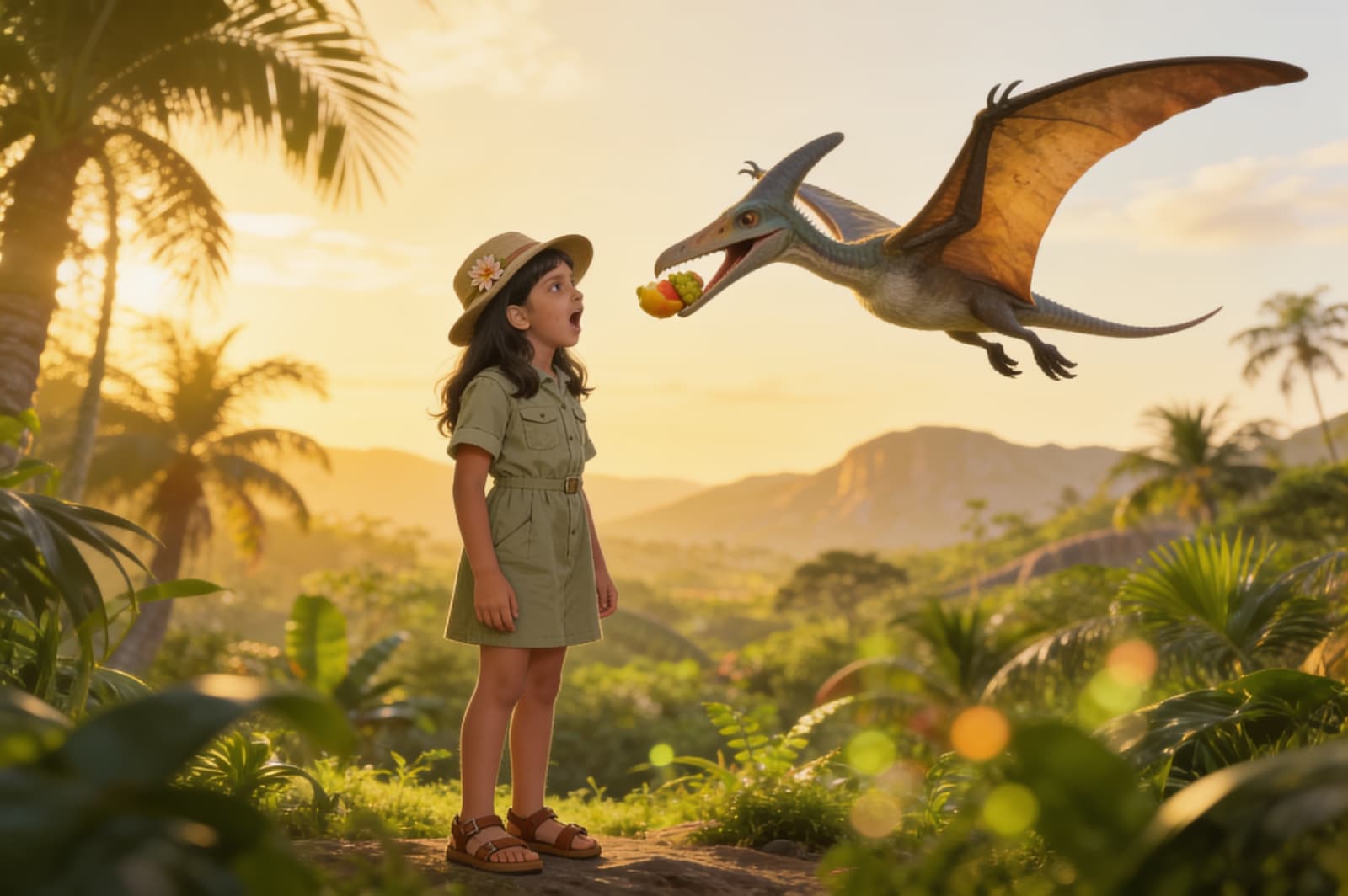 Shreya's Cretaceous Adventure — illustration for page 8