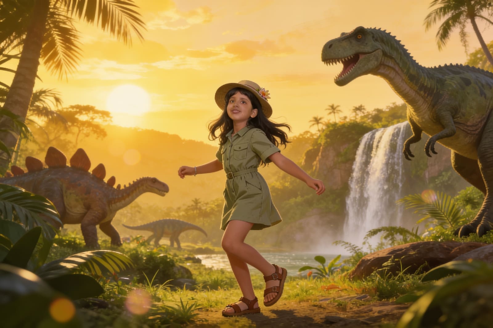 Shreya's Cretaceous Adventure — illustration for page 16