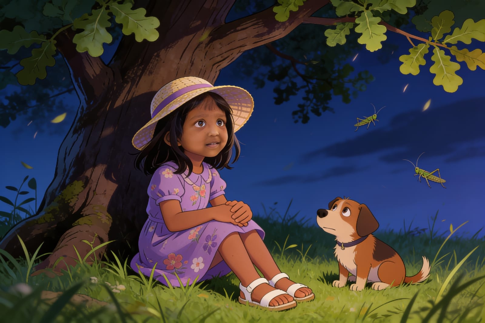 The Blocky Light in the Backyard — illustration for page 8