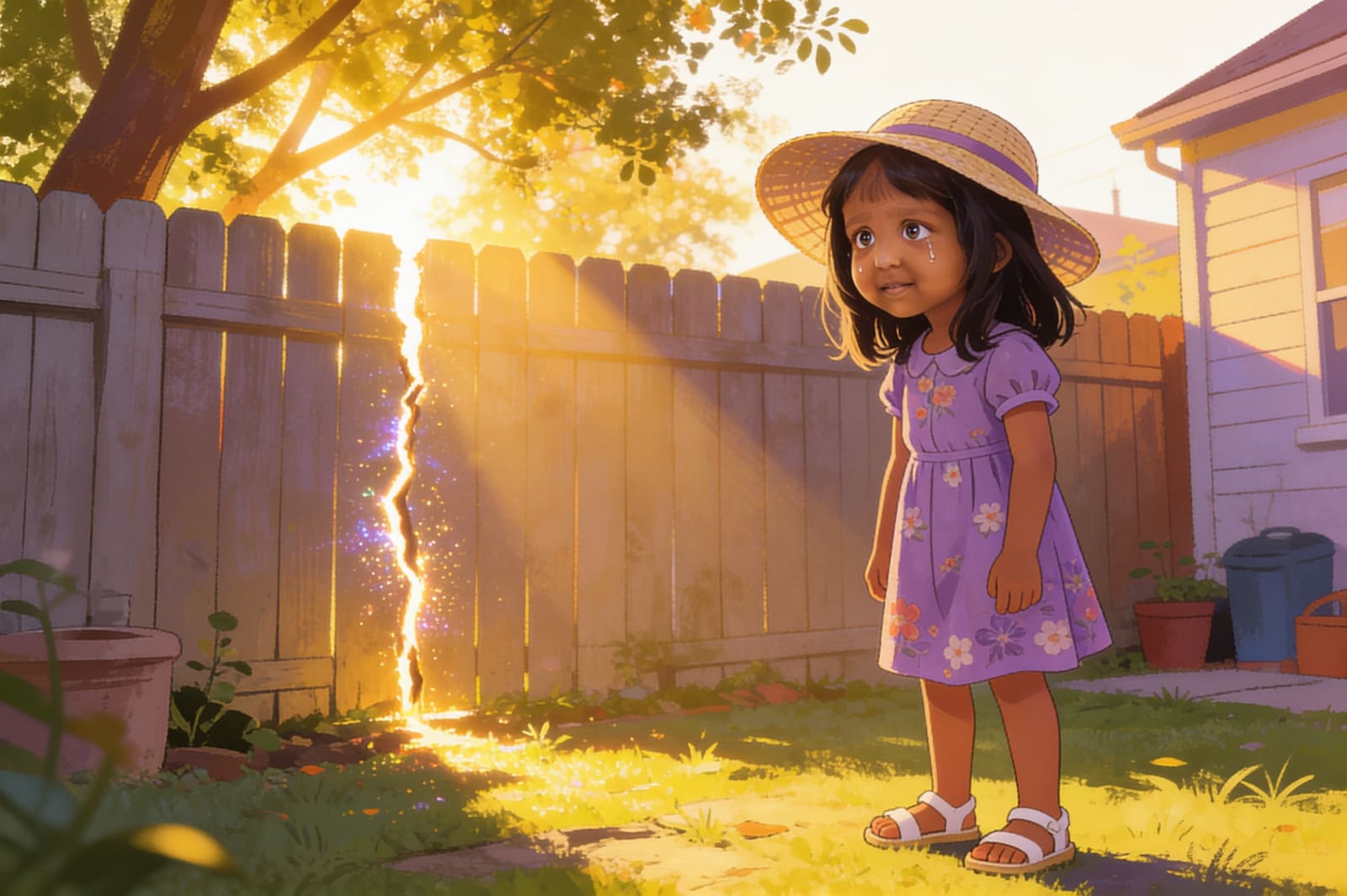 The Blocky Light in the Backyard — illustration for page 15