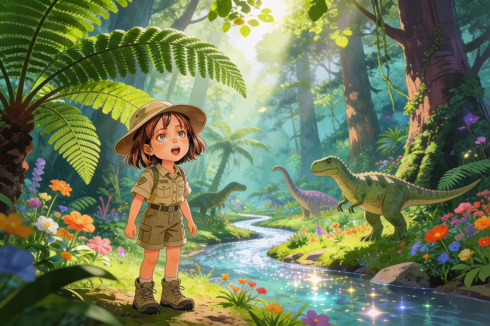 Aahana's Dinosaur Adventure — illustration for page 3