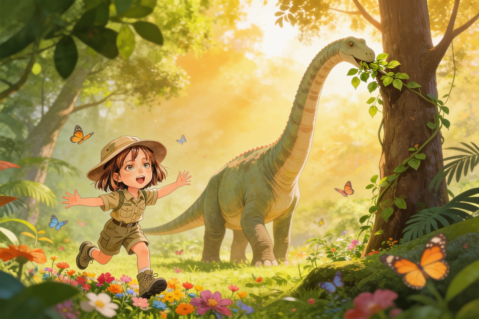 Aahana's Dinosaur Adventure — illustration for page 9