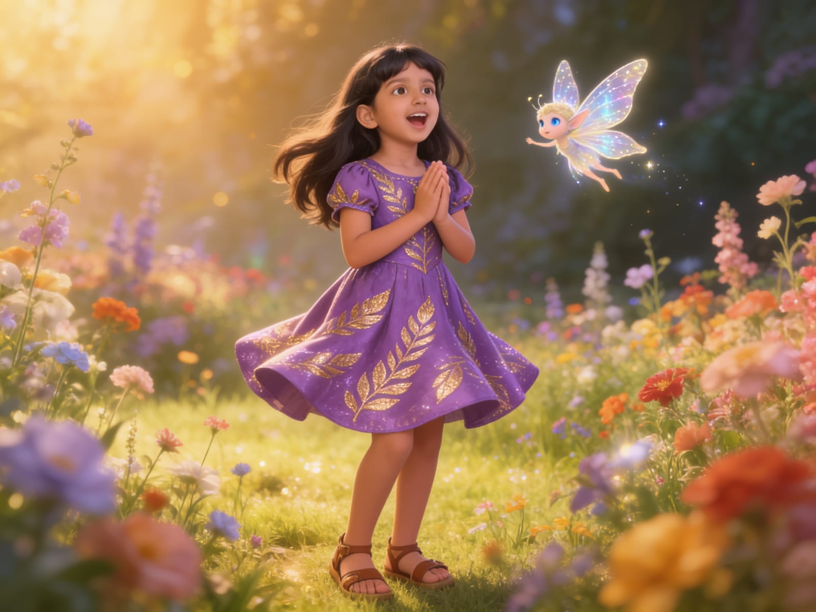 The Rebel Fairy: A Story for Shreya — illustration for page 2