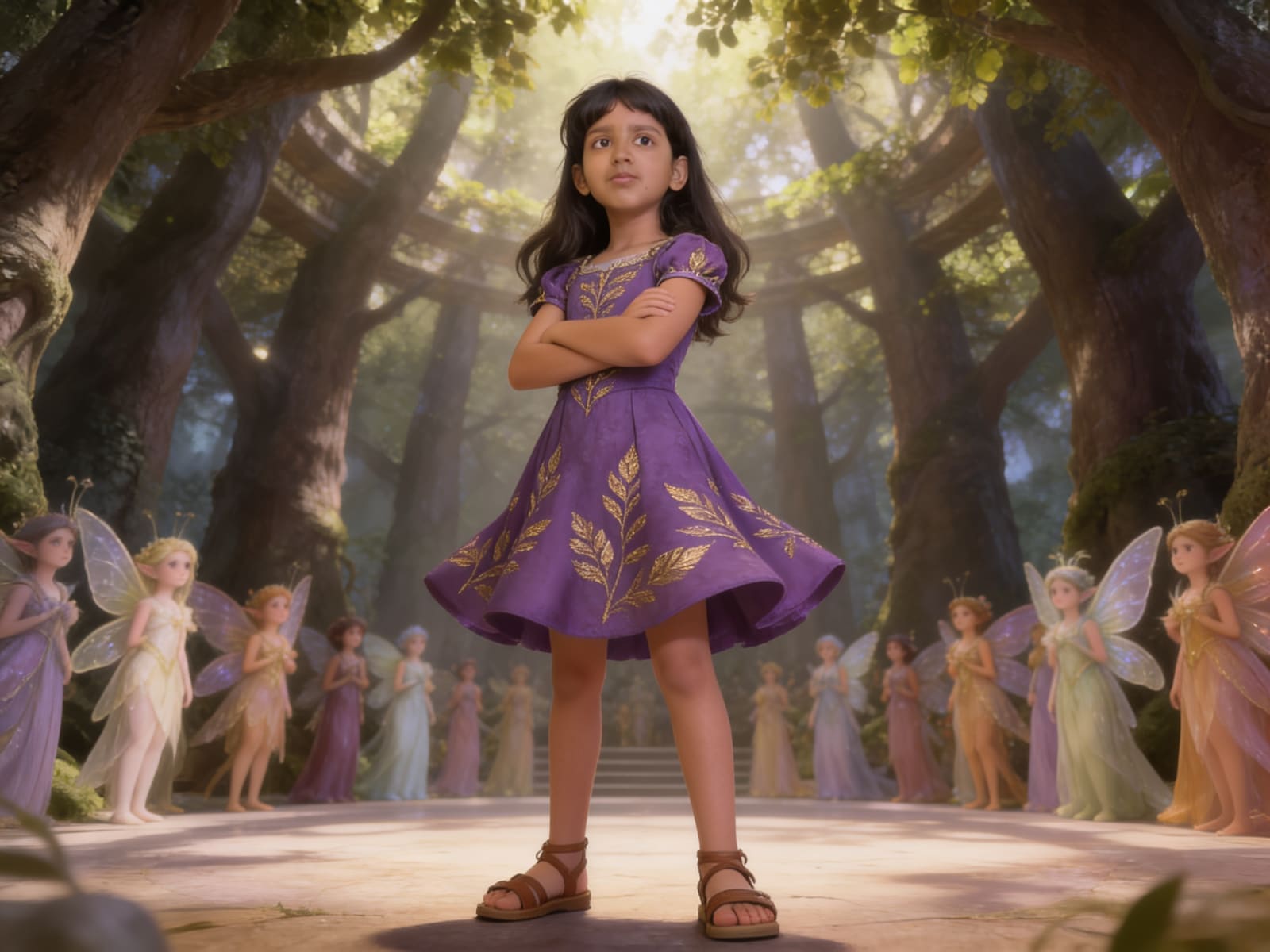 The Rebel Fairy: A Story for Shreya — illustration for page 6