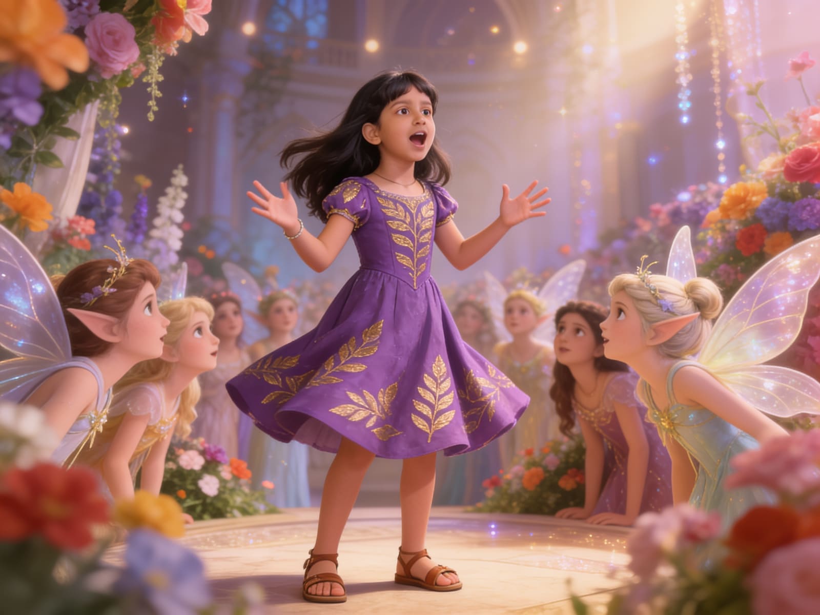 The Rebel Fairy: A Story for Shreya — illustration for page 7