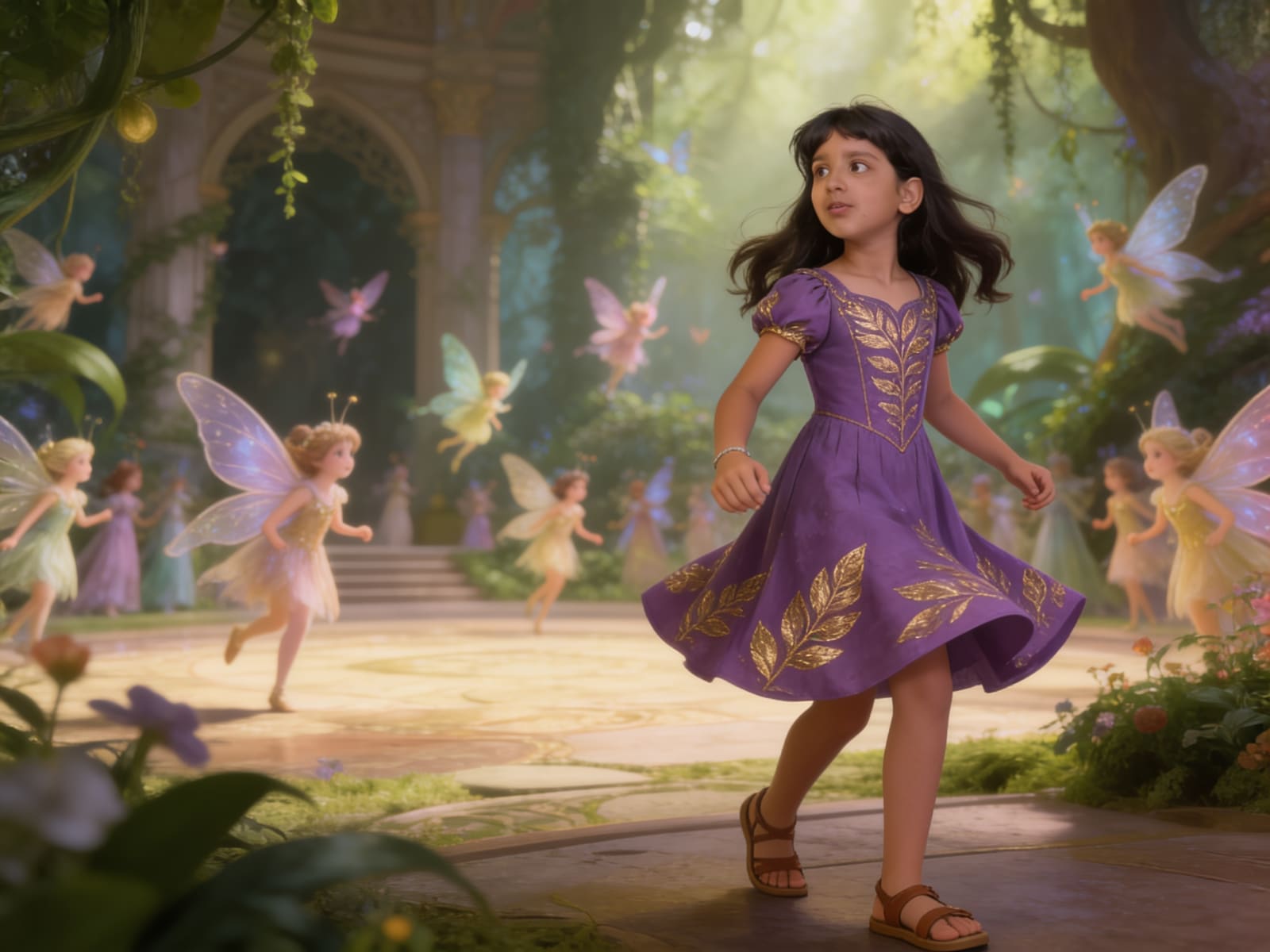 The Rebel Fairy: A Story for Shreya — illustration for page 8