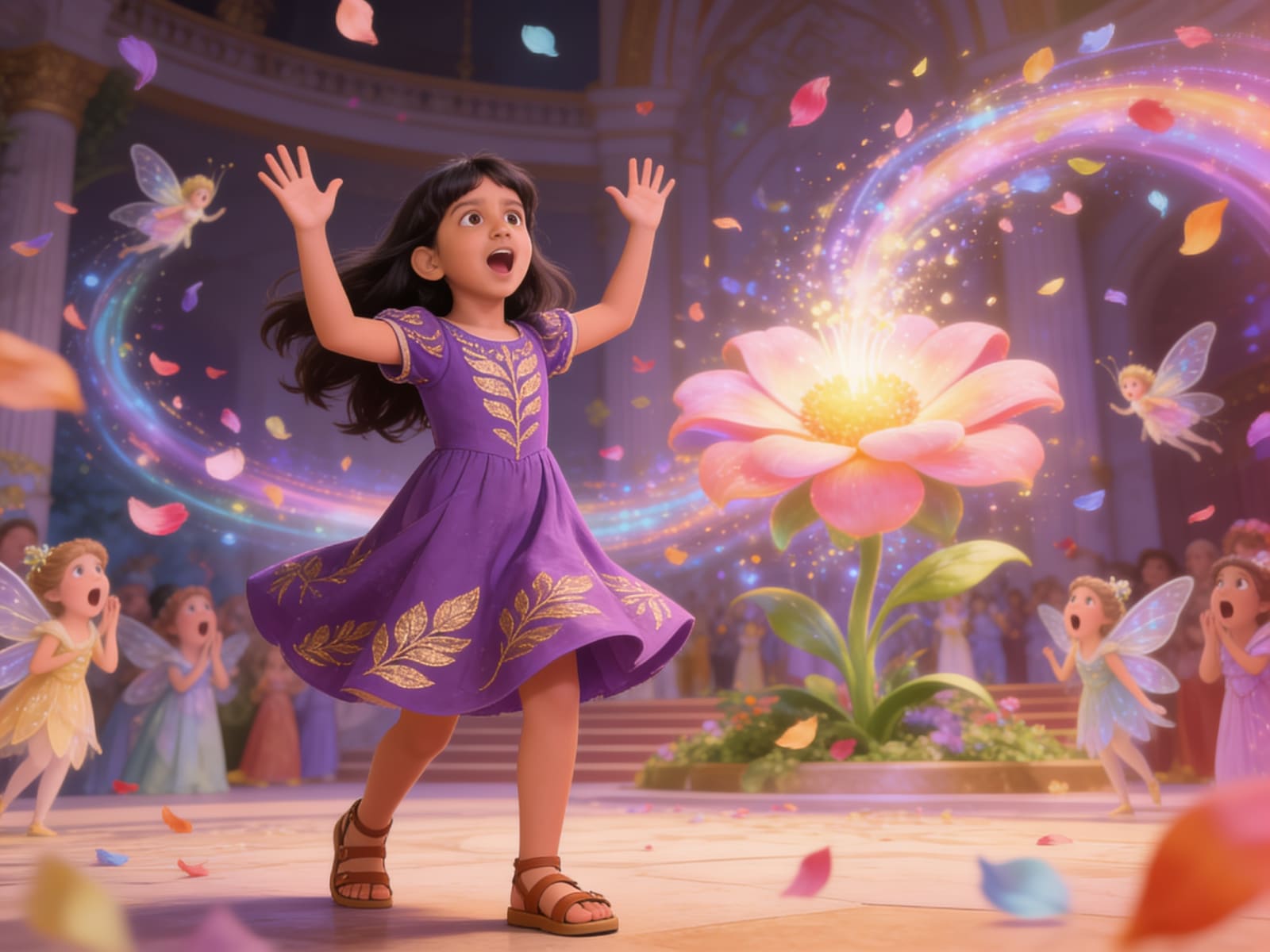 The Rebel Fairy: A Story for Shreya — illustration for page 9