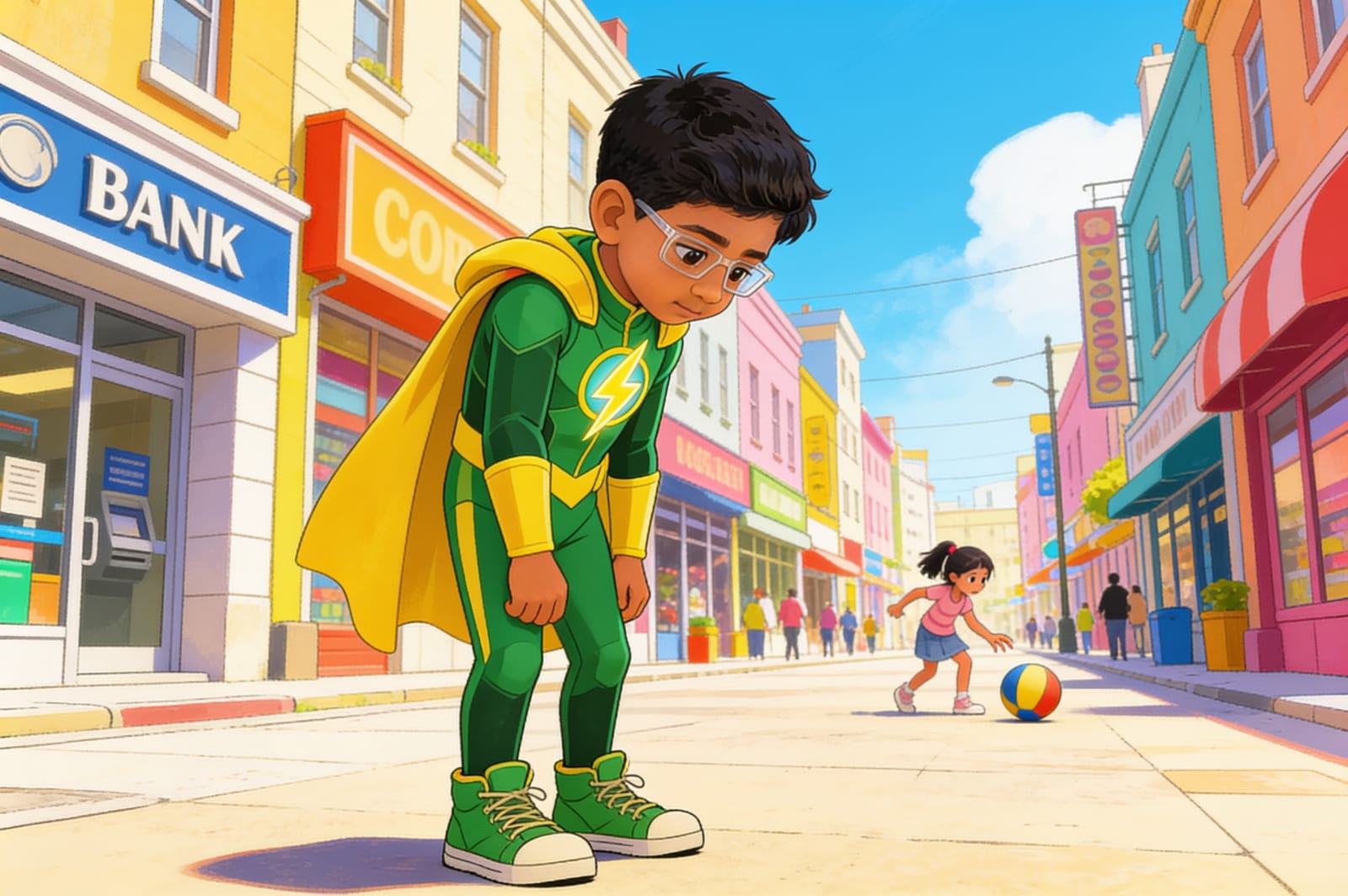 Saadhan the Homework Hero — illustration for page 3