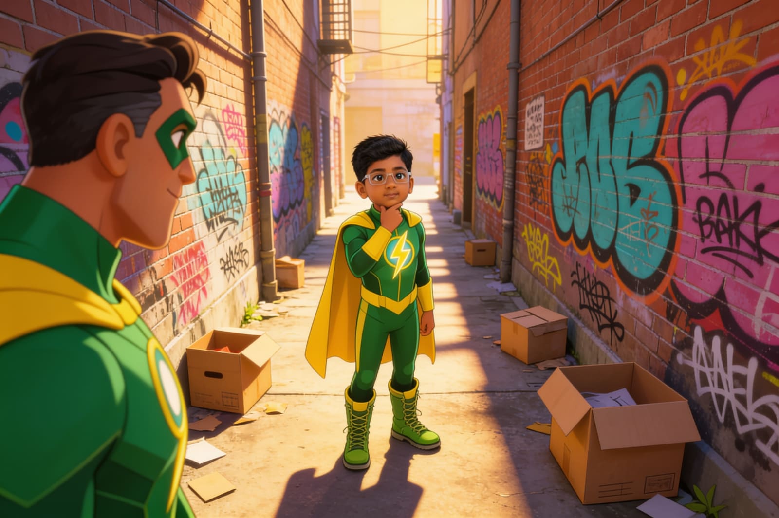 Saadhan the Homework Hero — illustration for page 4