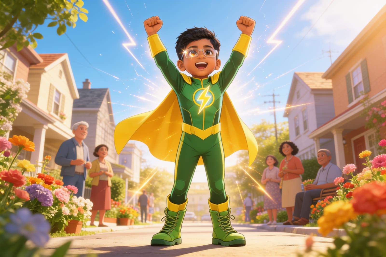Saadhan the Homework Hero — illustration for page 7