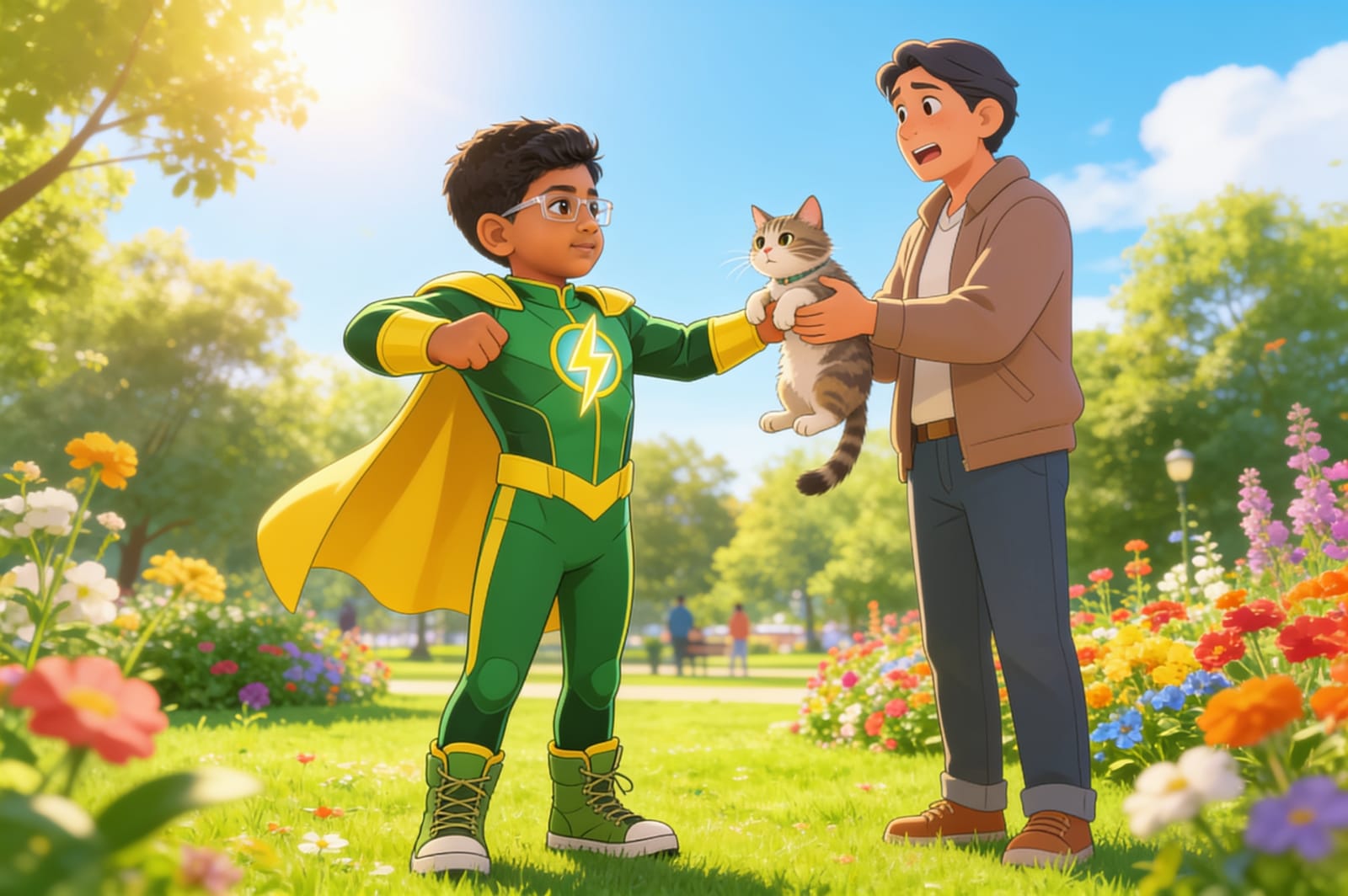 Saadhan the Homework Hero — illustration for page 10
