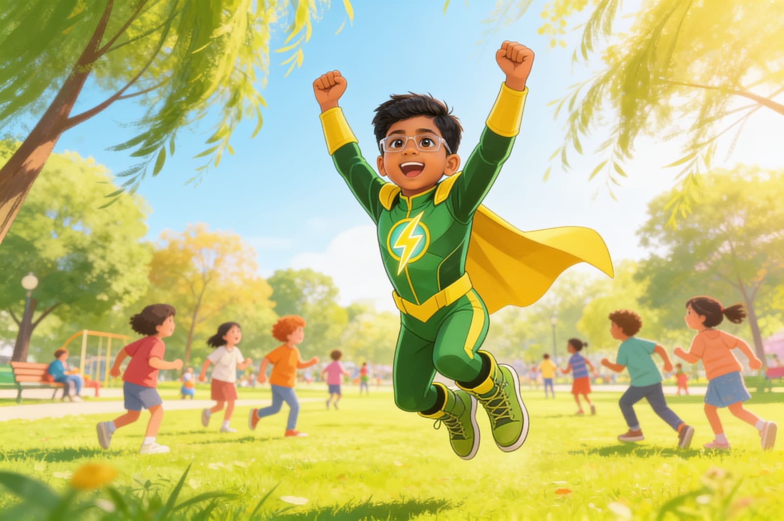 Saadhan the Homework Hero — illustration for page 11
