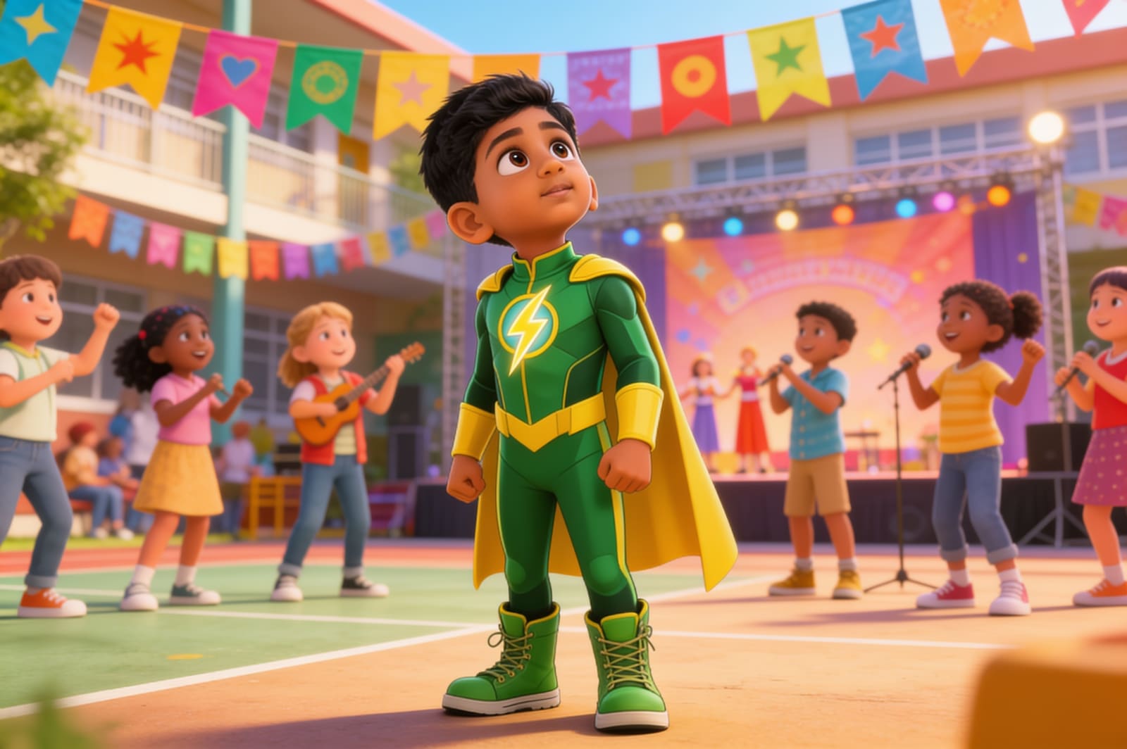Saadhan the Homework Hero — illustration for page 12