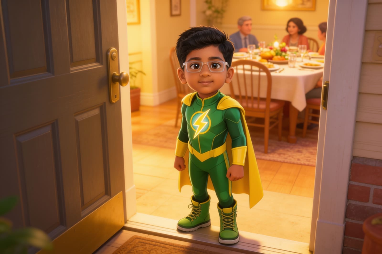 Saadhan the Homework Hero — illustration for page 14