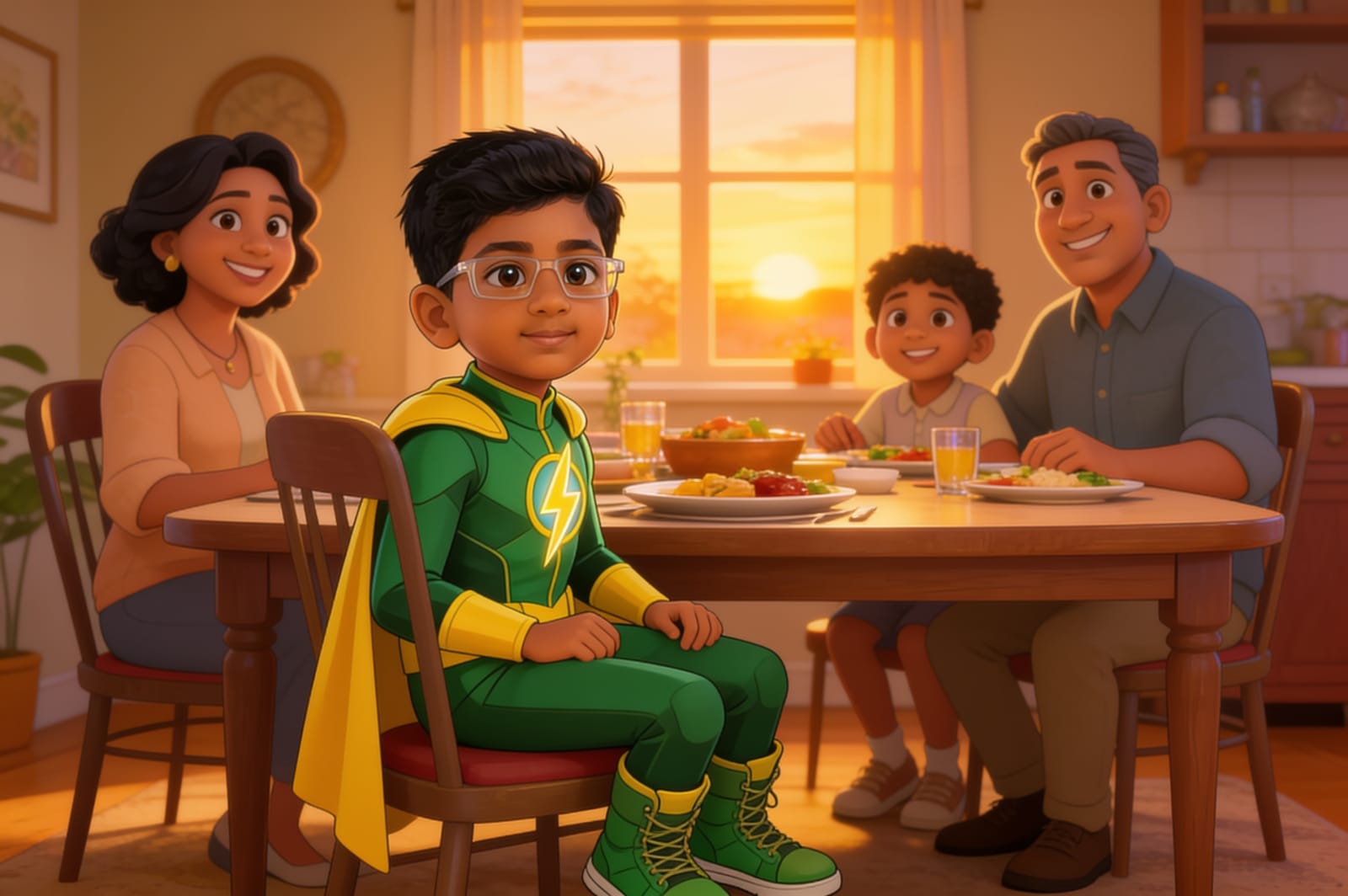 Saadhan the Homework Hero — illustration for page 16