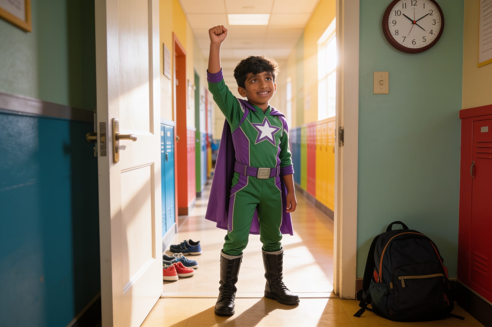 Saaadhan and the Homework Hero League — illustration for page 3