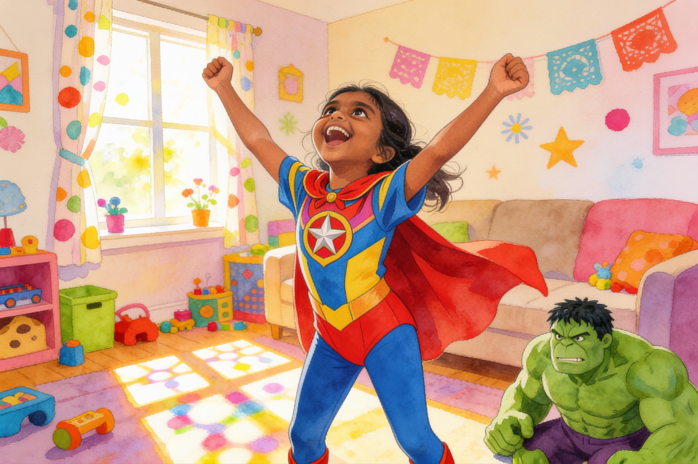 Yashu's Super Summer Fun — illustration for page 6