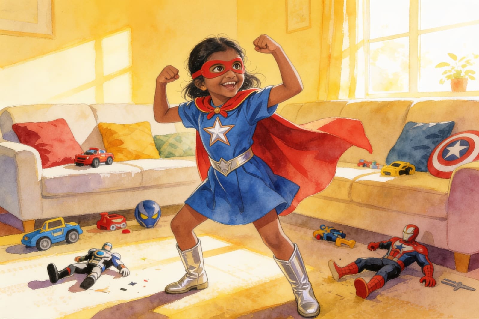 Yashu's Super Summer Fun — illustration for page 7