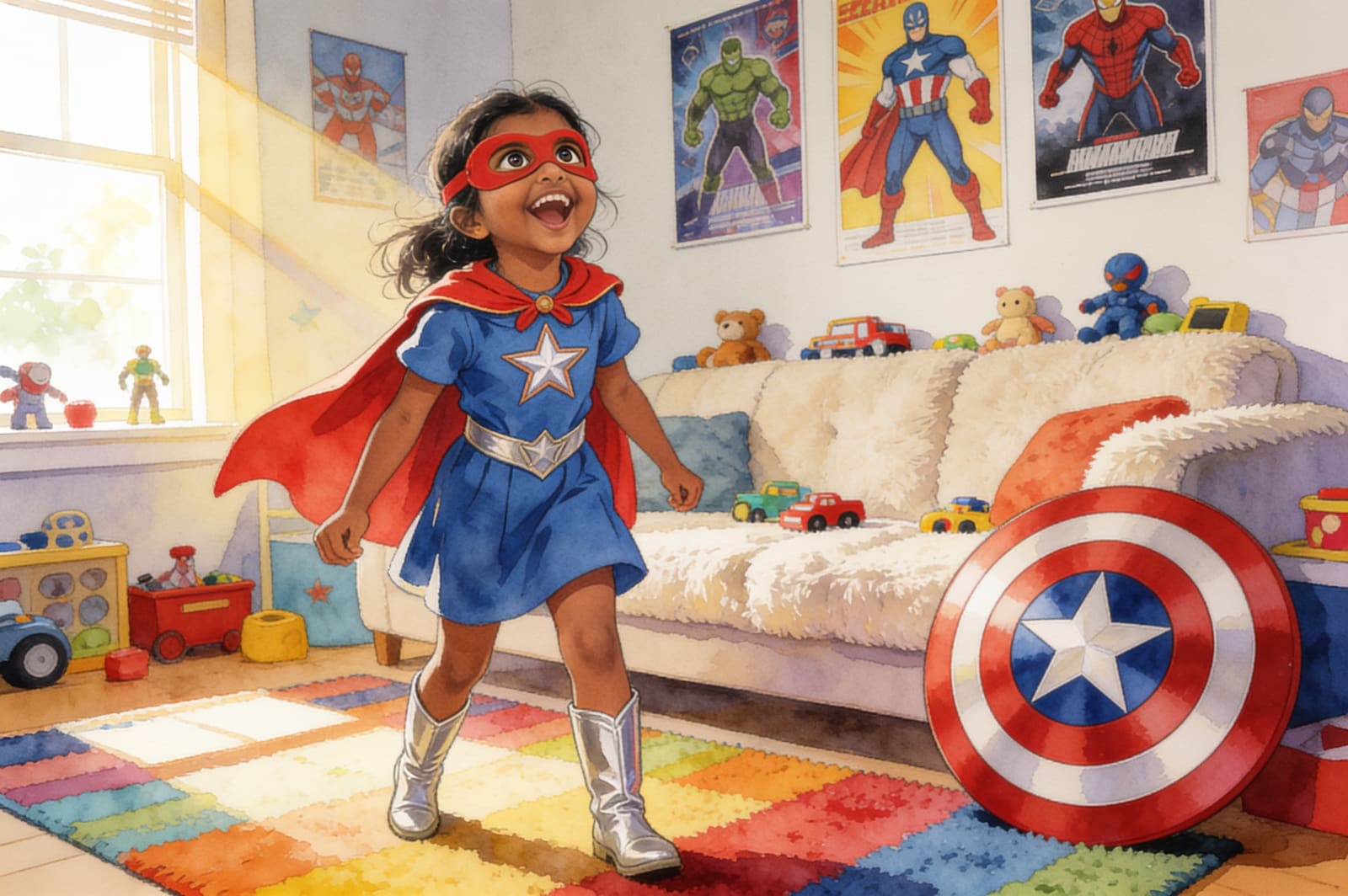 Yashu's Super Summer Fun — illustration for page 2
