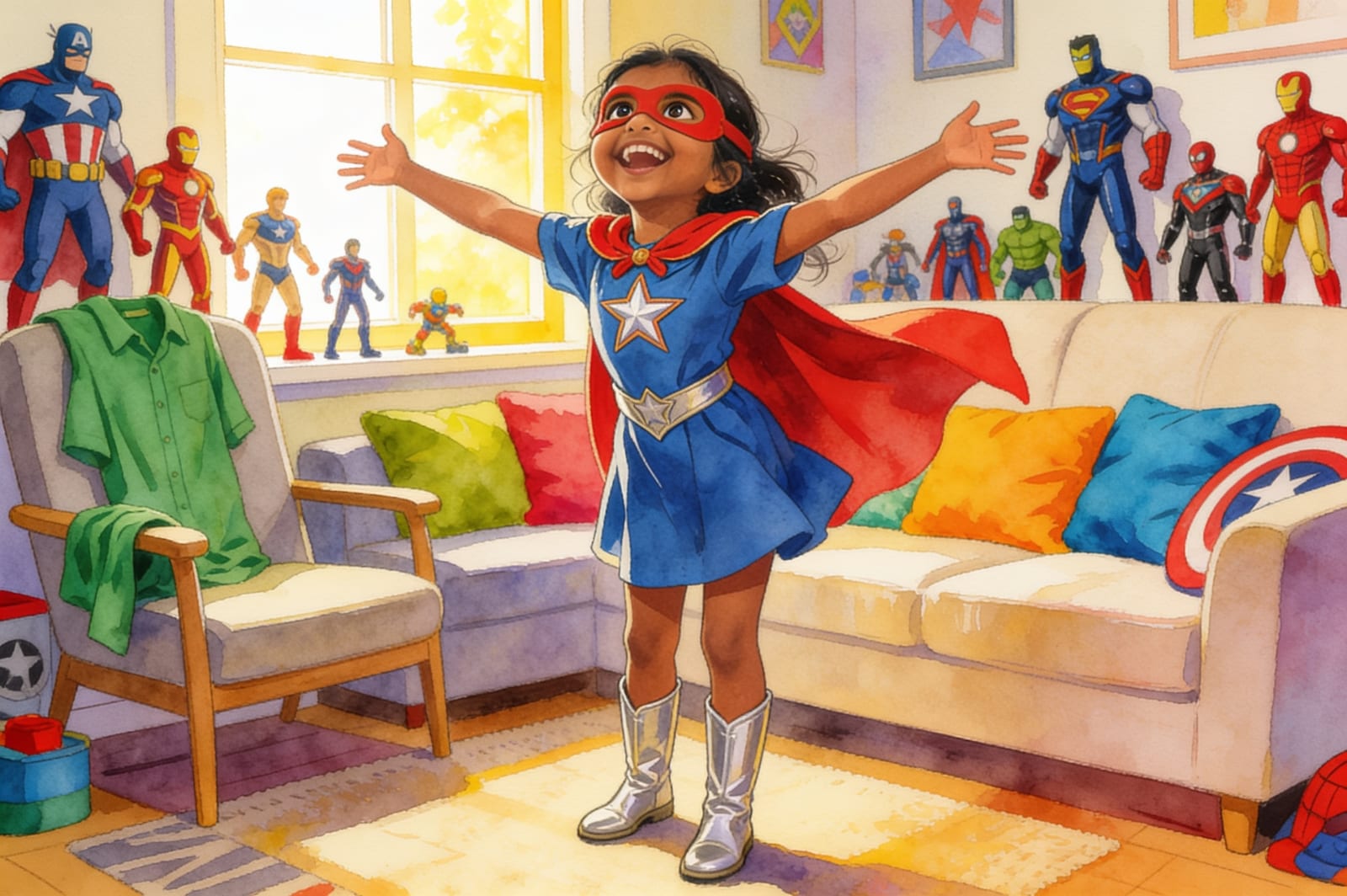 Yashu's Super Summer Fun — illustration for page 3