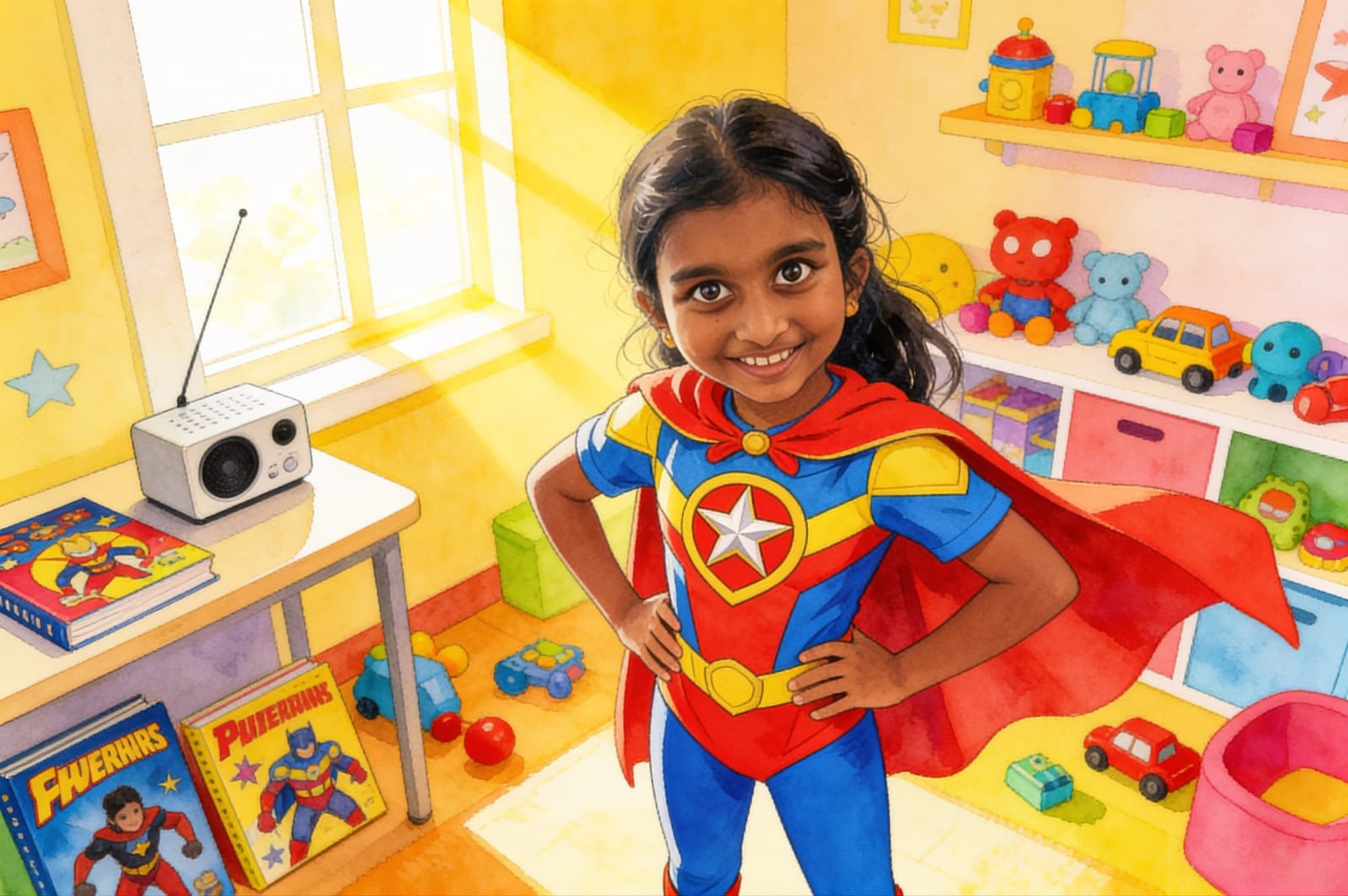 Yashu's Super Summer Fun — illustration for page 4
