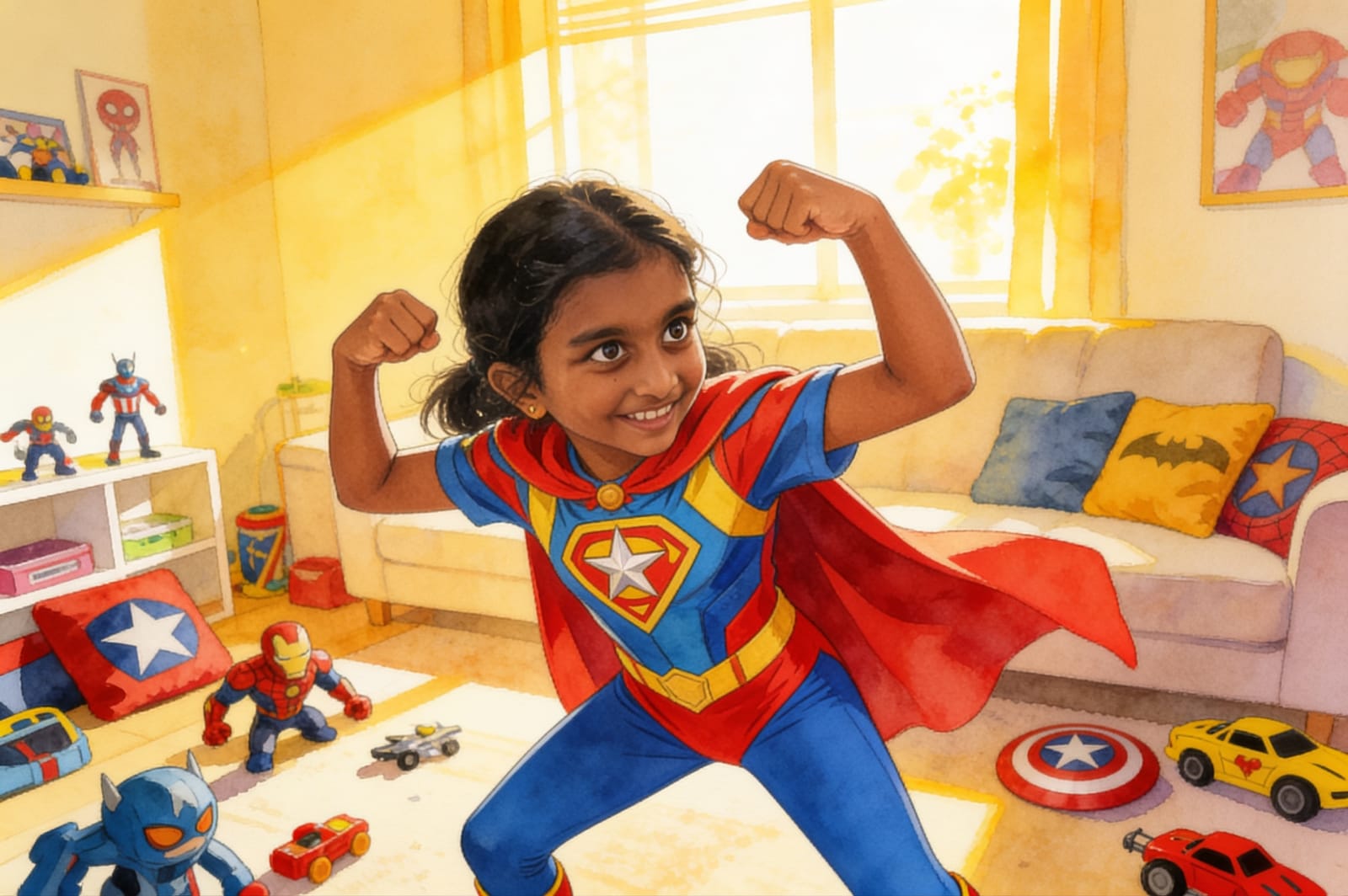 Yashu's Super Summer Fun — illustration for page 7