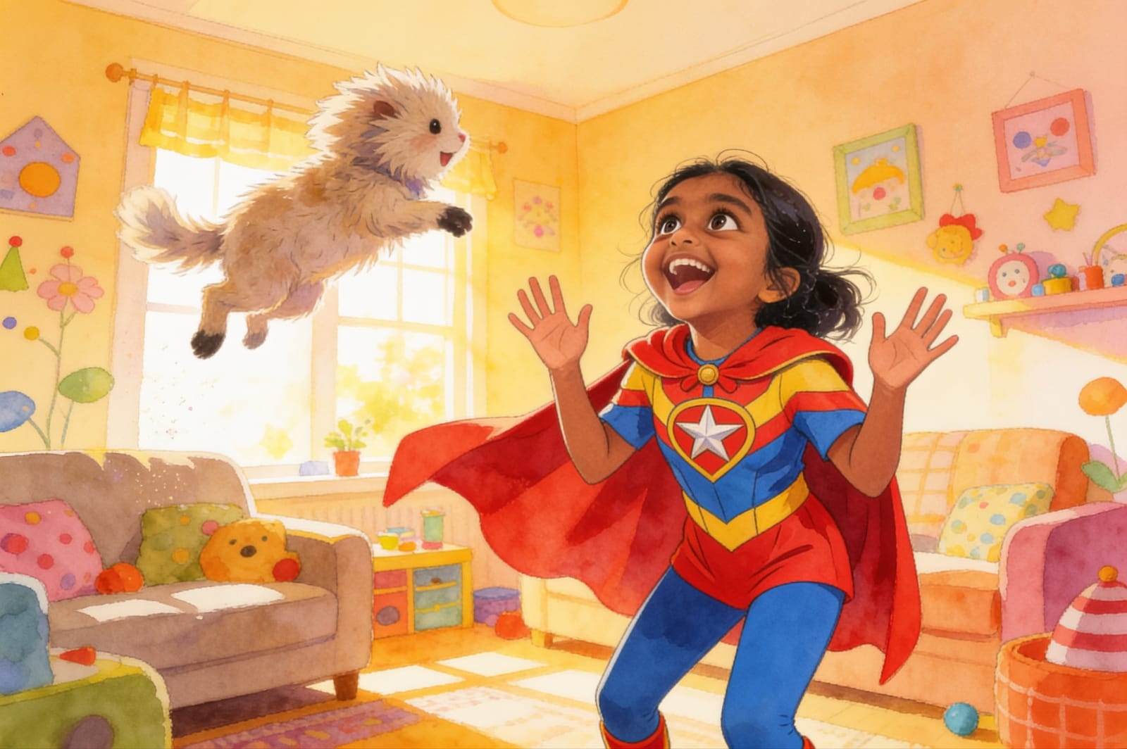 Yashu's Super Summer Fun — illustration for page 9