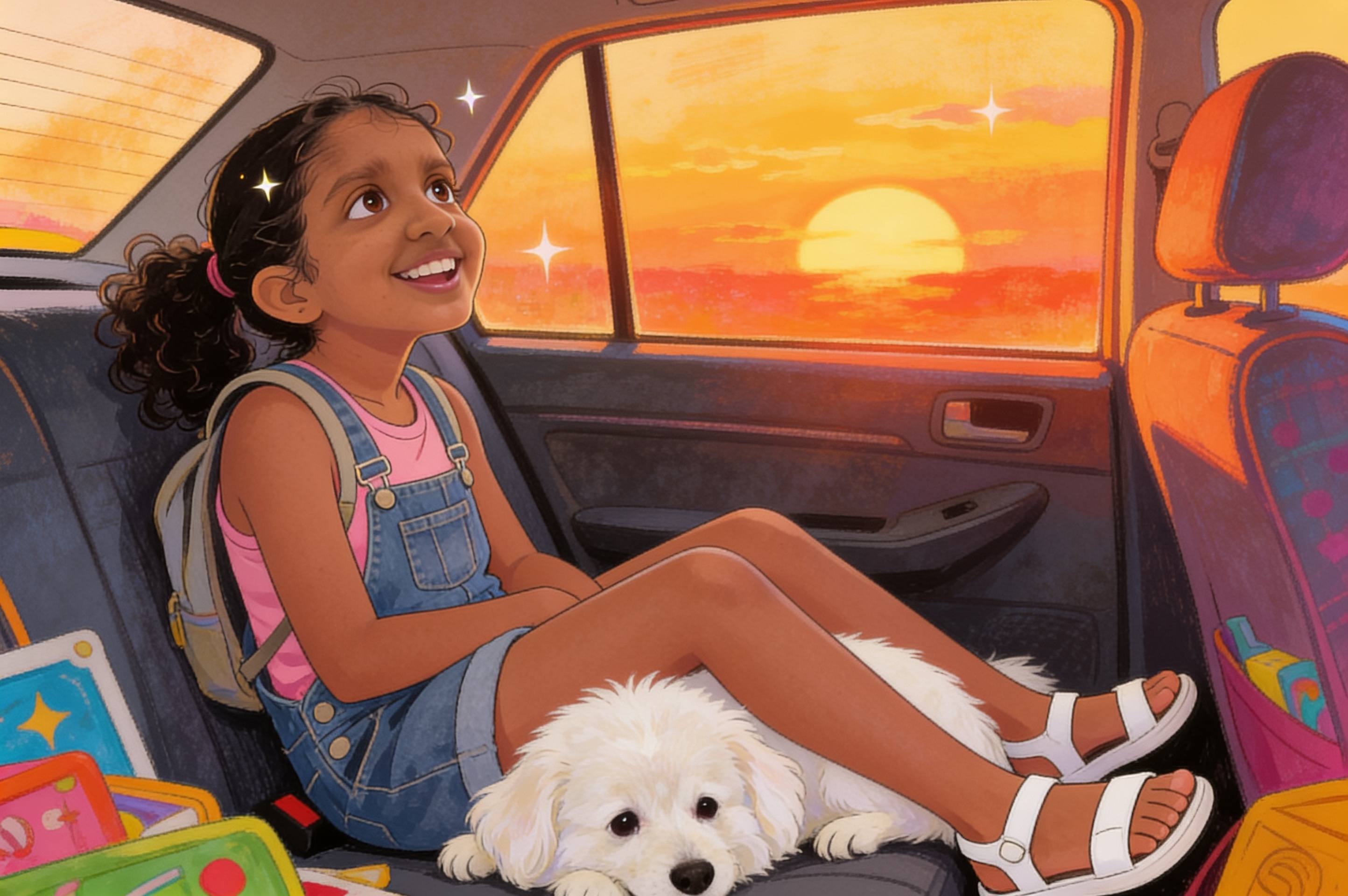 Shreya's Zoo Adventure with Tomy — illustration for page 15