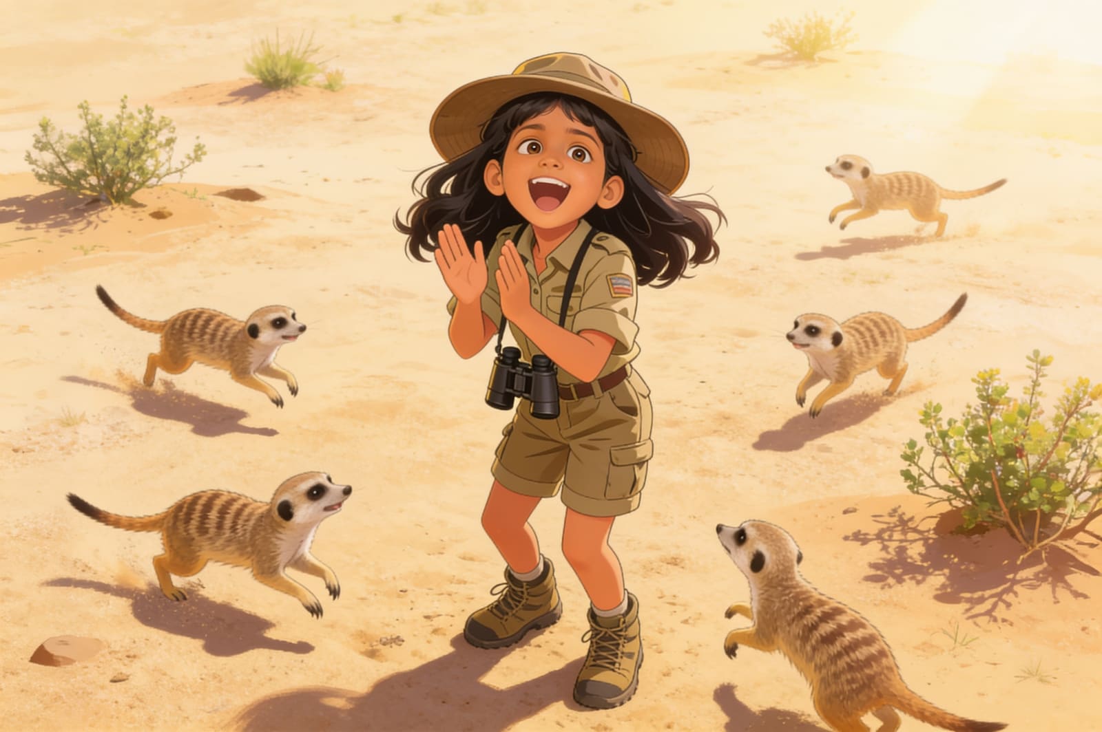 Shreya's Wild Safari Adventure — illustration for page 11