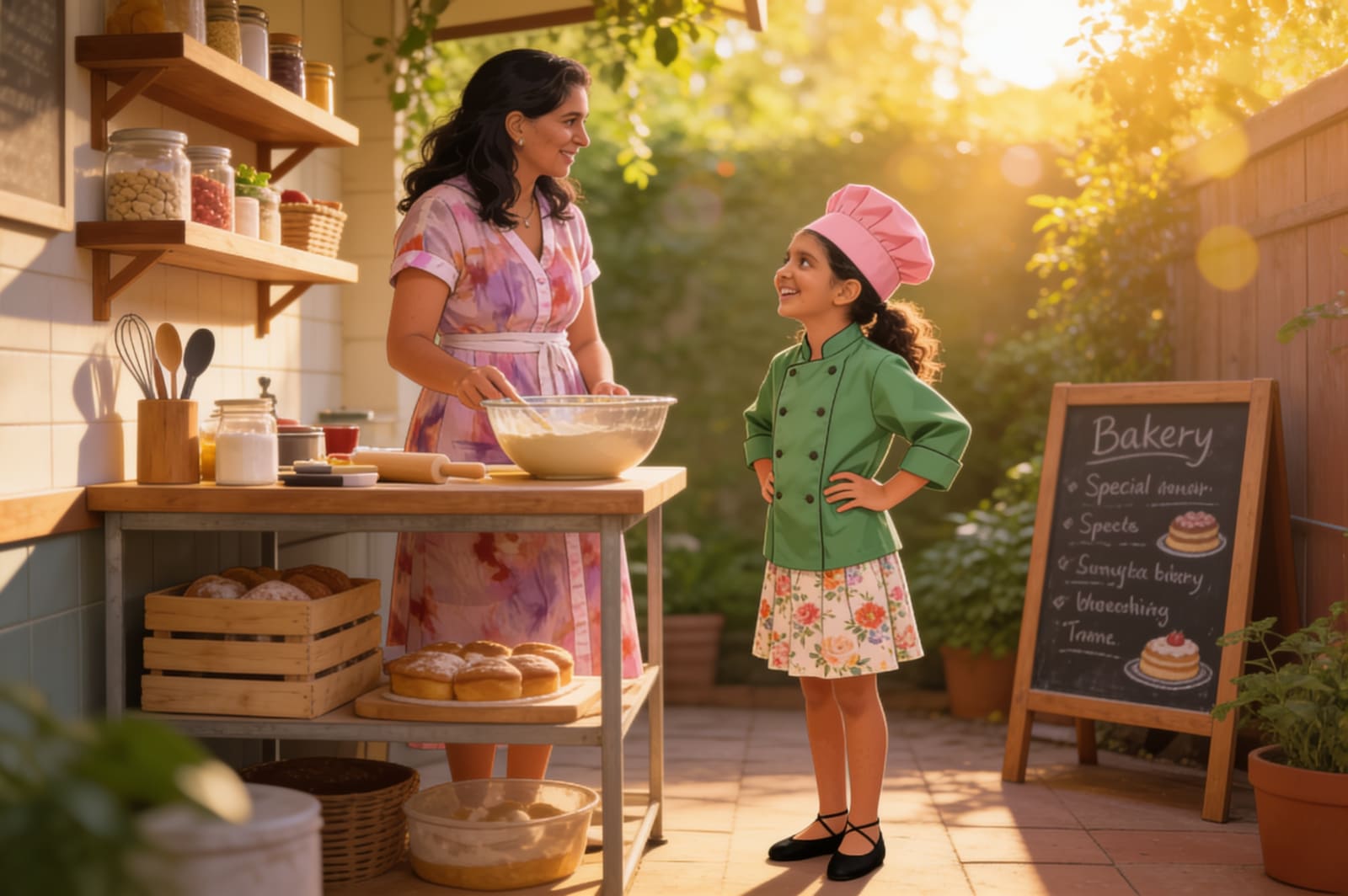 Shreya's Sweet Bakery Adventure — illustration for page 3