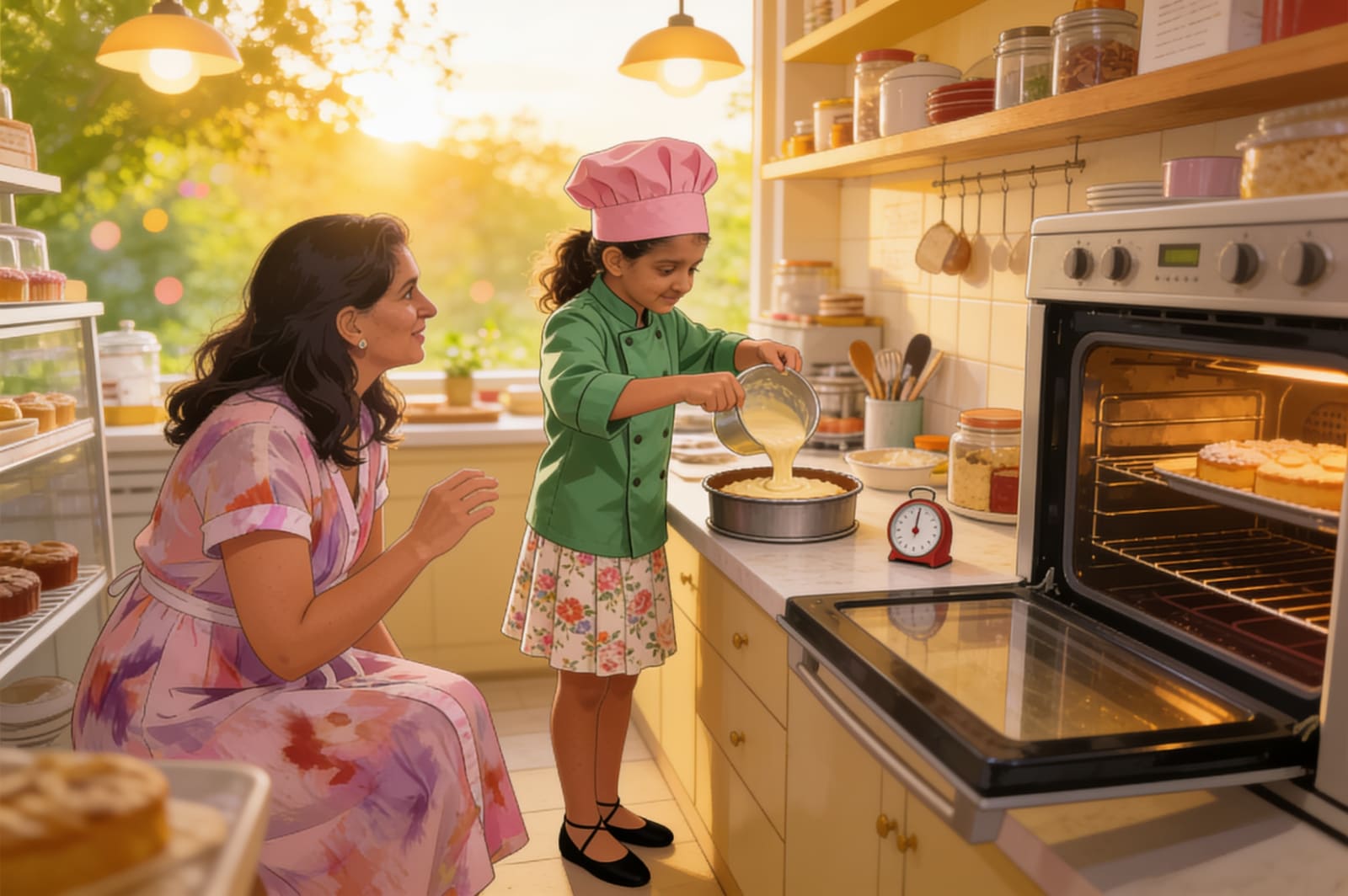Shreya's Sweet Bakery Adventure — illustration for page 7