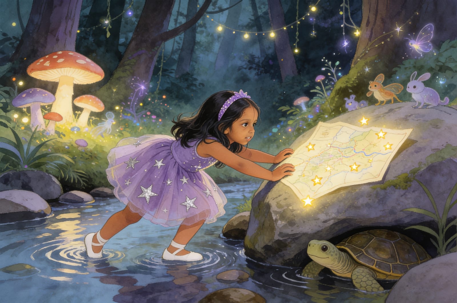The Enchanted Map Story for Aahana — illustration for page 5