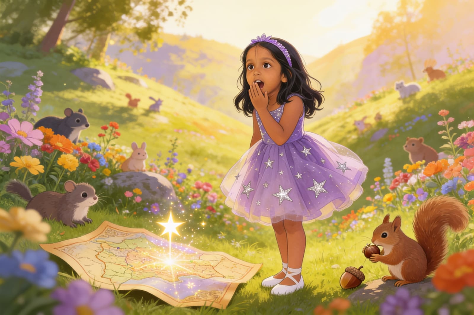 The Enchanted Map Story for Aahana — illustration for page 10
