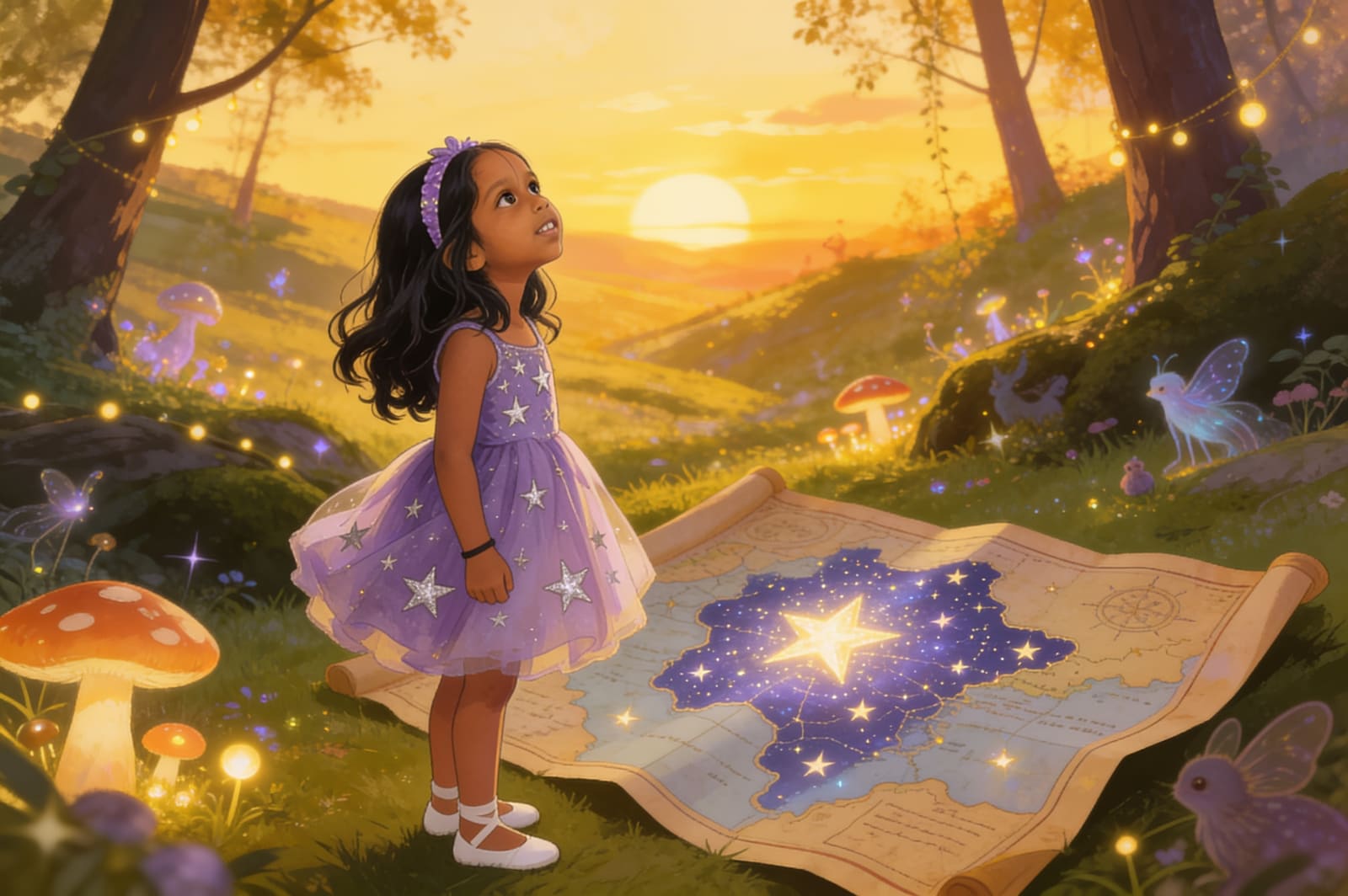 The Enchanted Map Story for Aahana — illustration for page 12