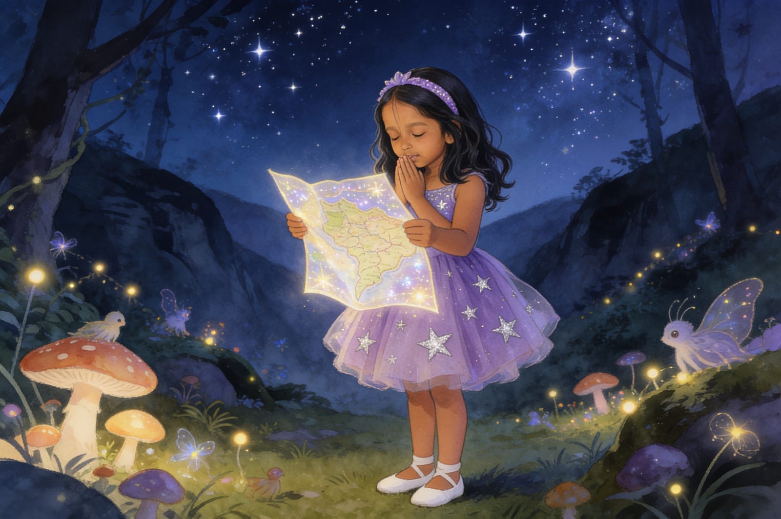 The Enchanted Map Story for Aahana — illustration for page 15