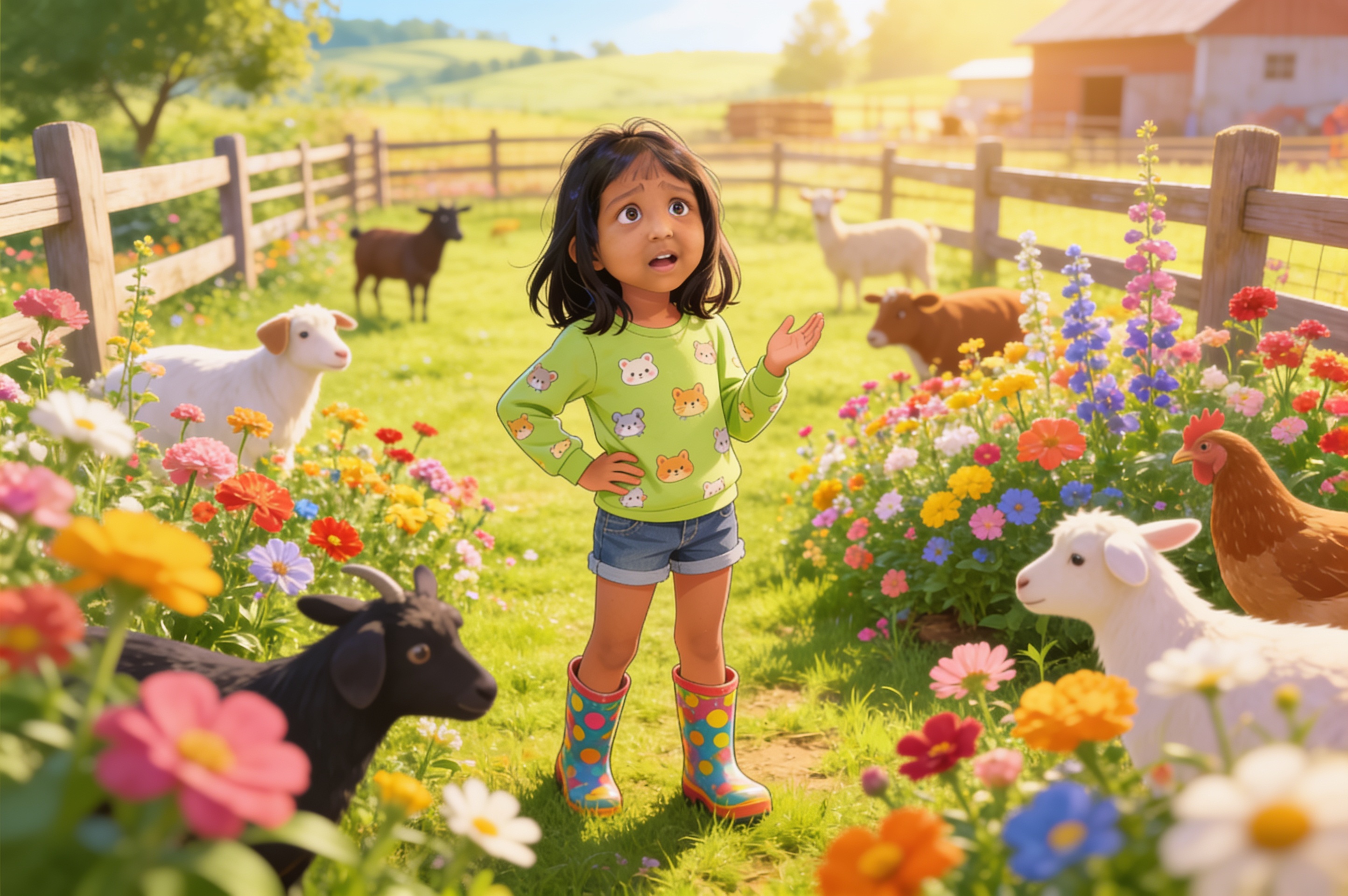 Aahana's Alpaca Adventure in Peru — illustration for page 3