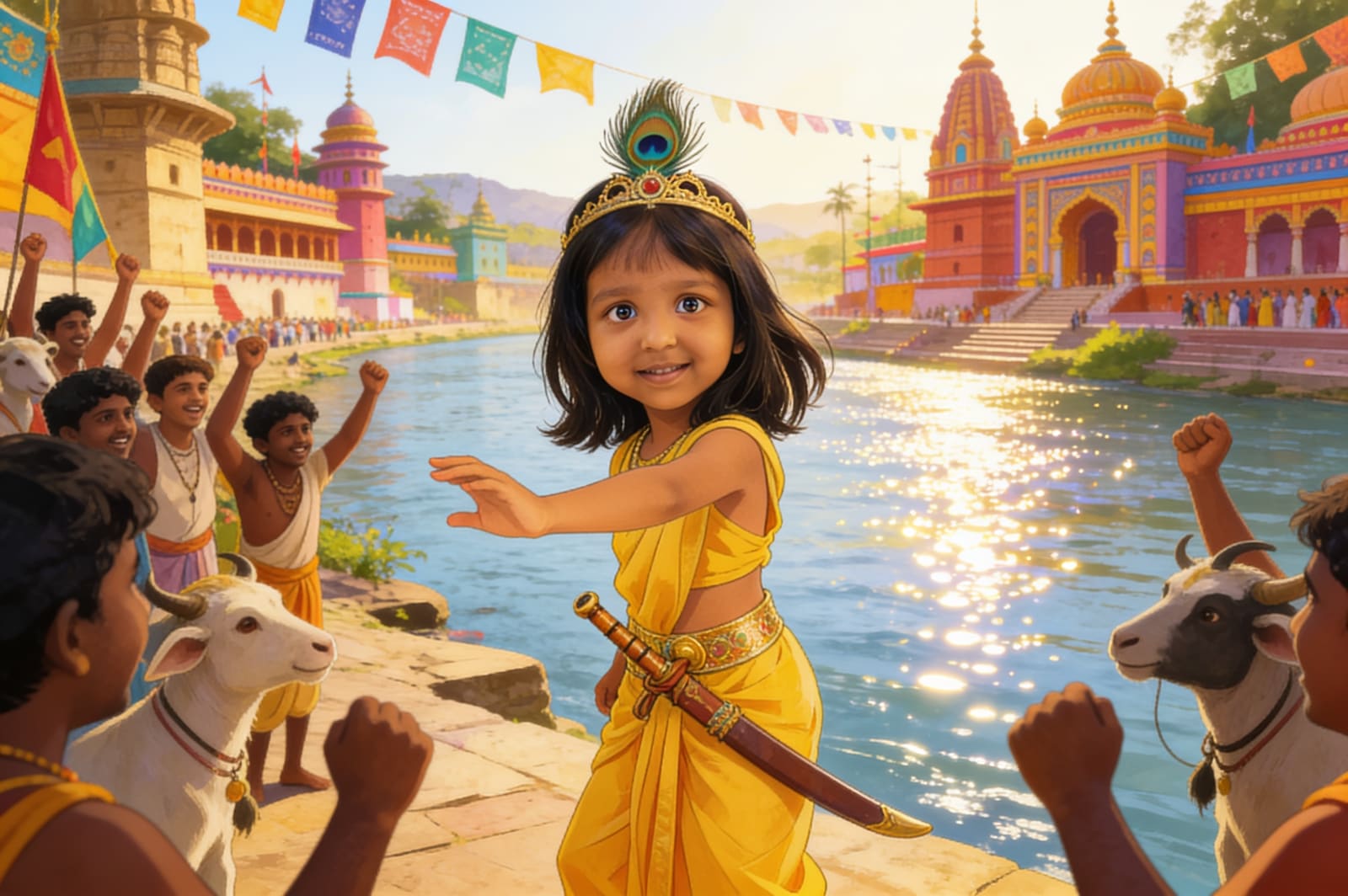 Aahana and the Dance of Kaliya — illustration for page 11